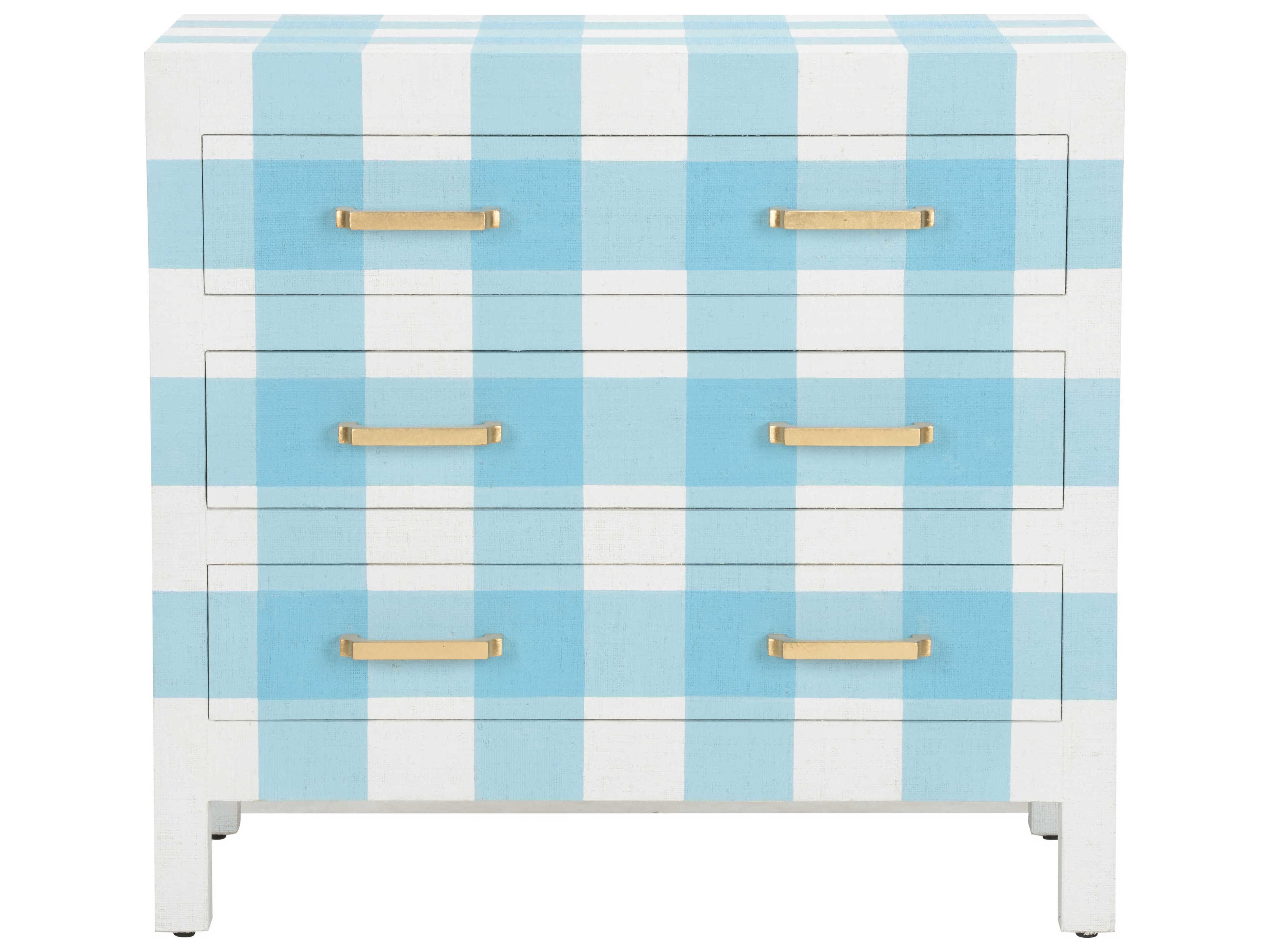 Chelsea House Jamie Merida Gracious White Blue Accent Chest