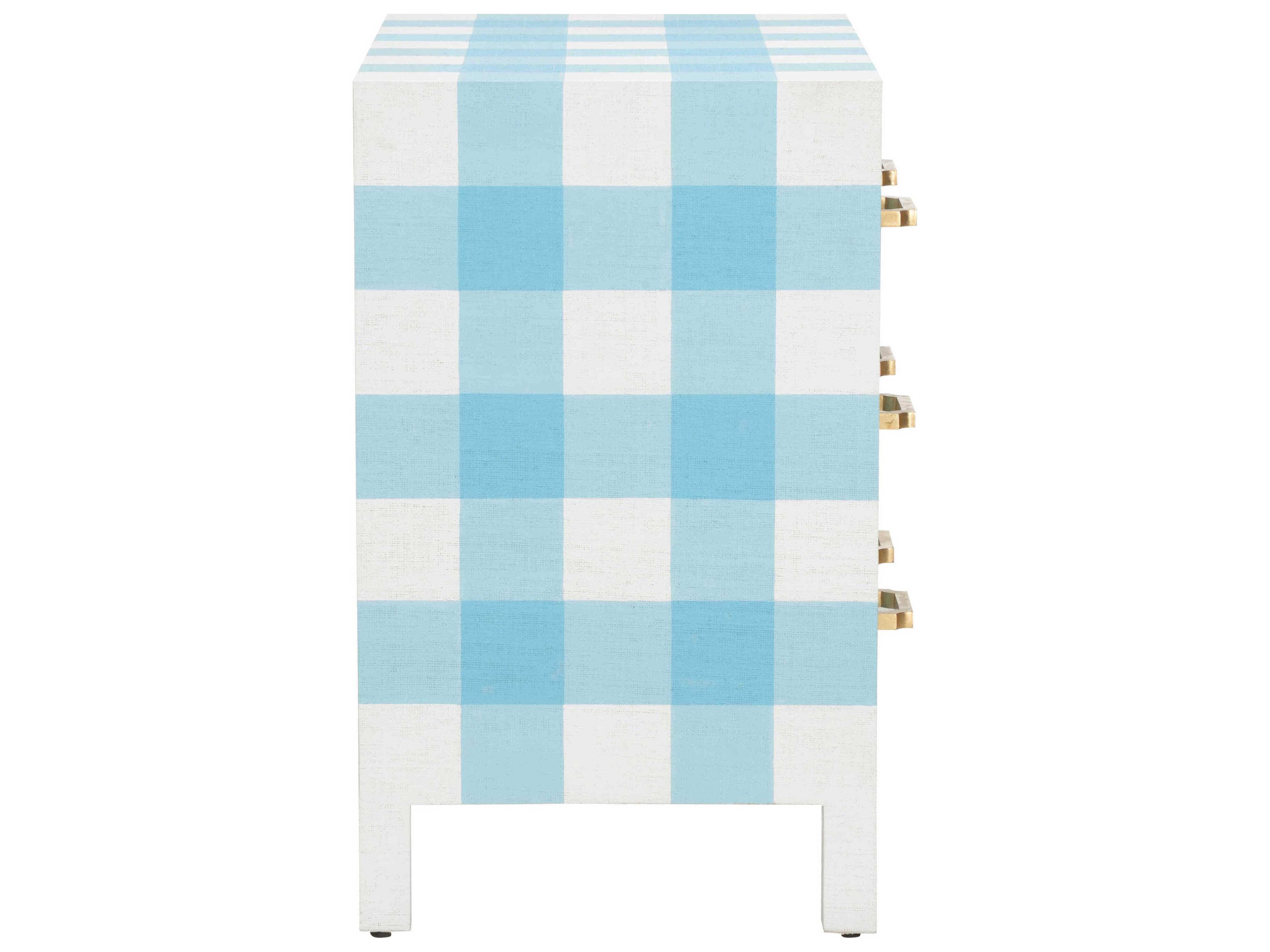 Chelsea House Jamie Merida Gracious White Blue Accent Chest