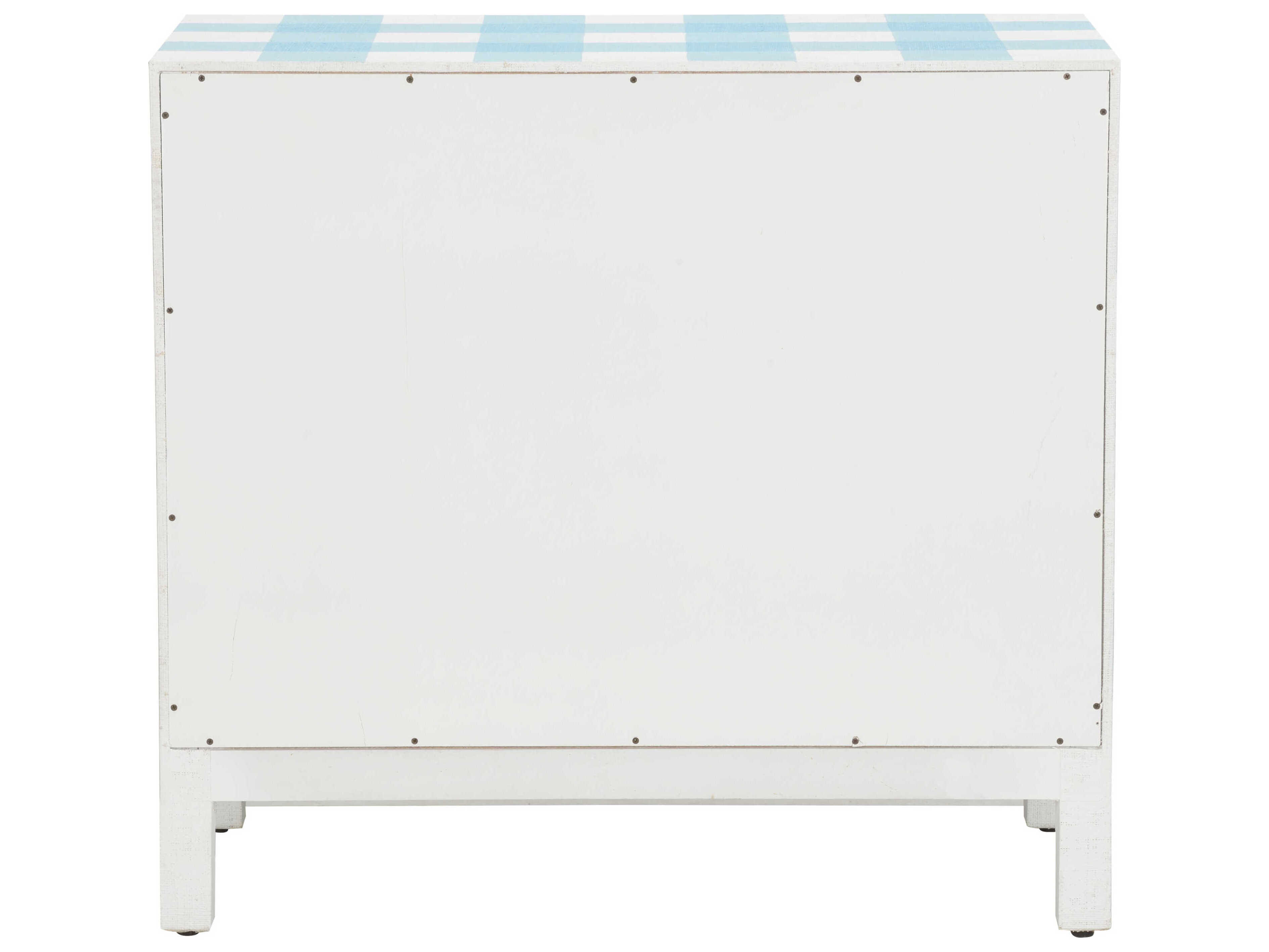 Chelsea House Jamie Merida Gracious White Blue Accent Chest