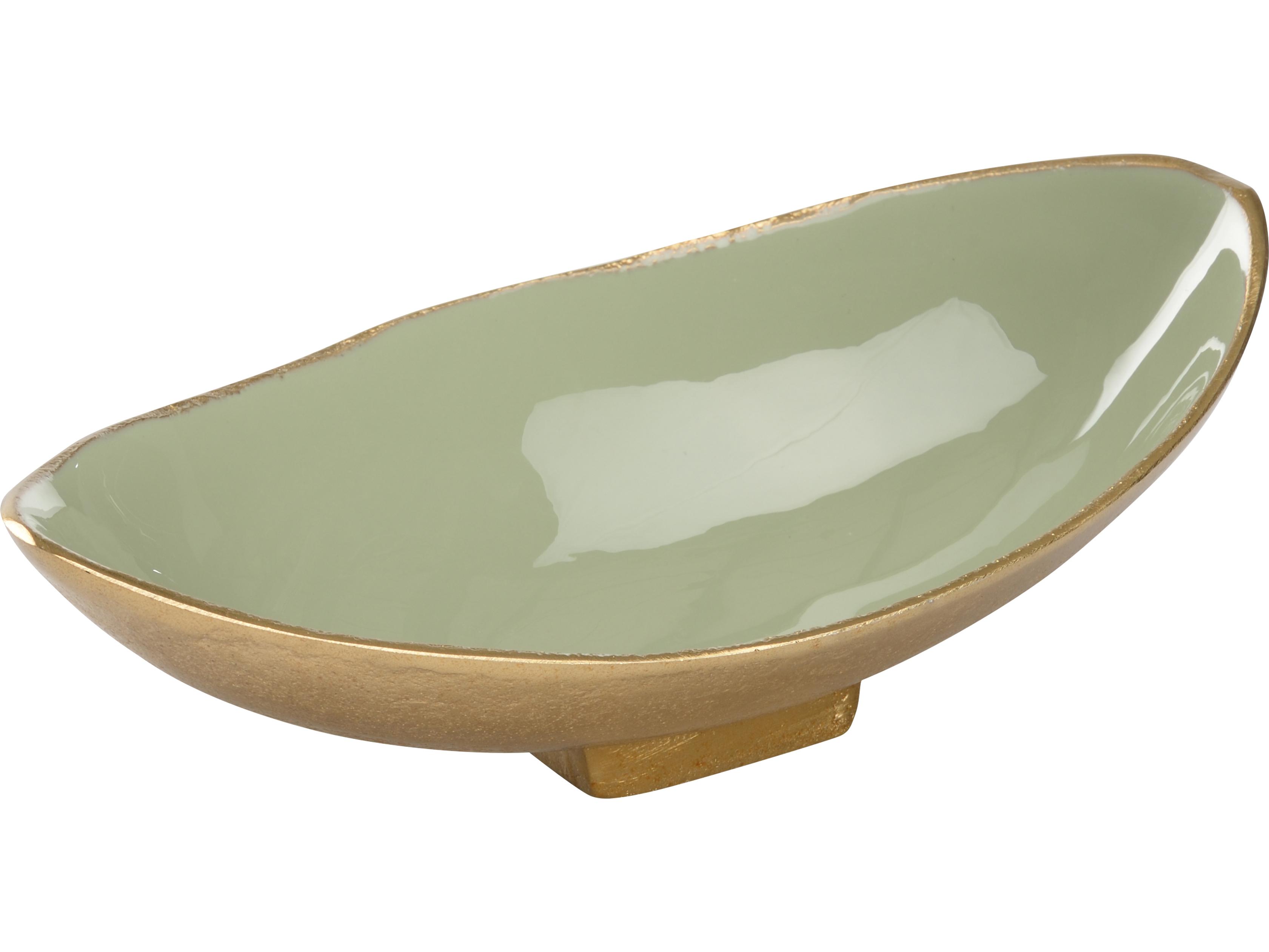 Chelsea House Misc Gray Green Gold Decorative Plate