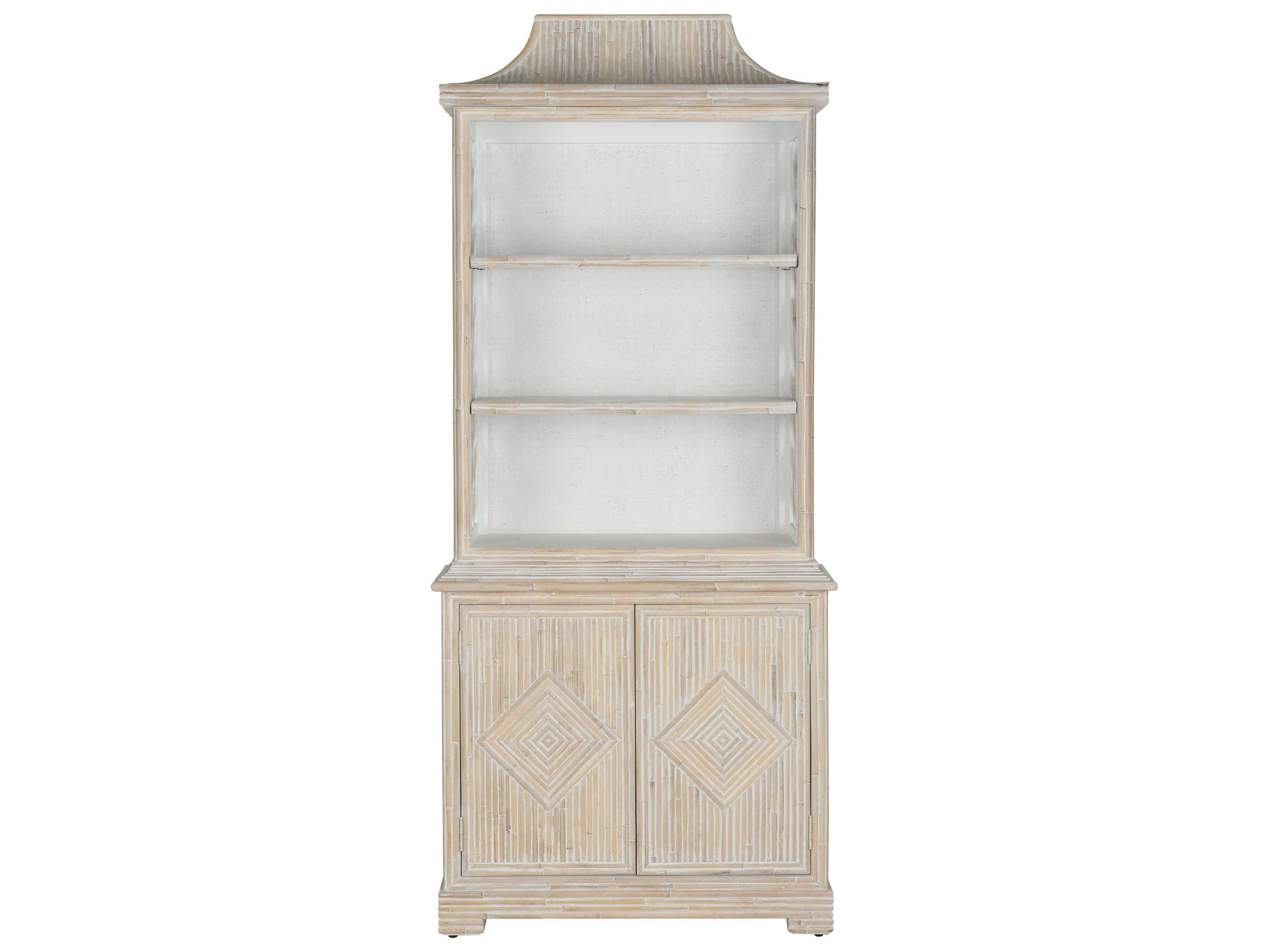 Chelsea House Jamie Merida Whitewashed Lyford Cay Bookcase