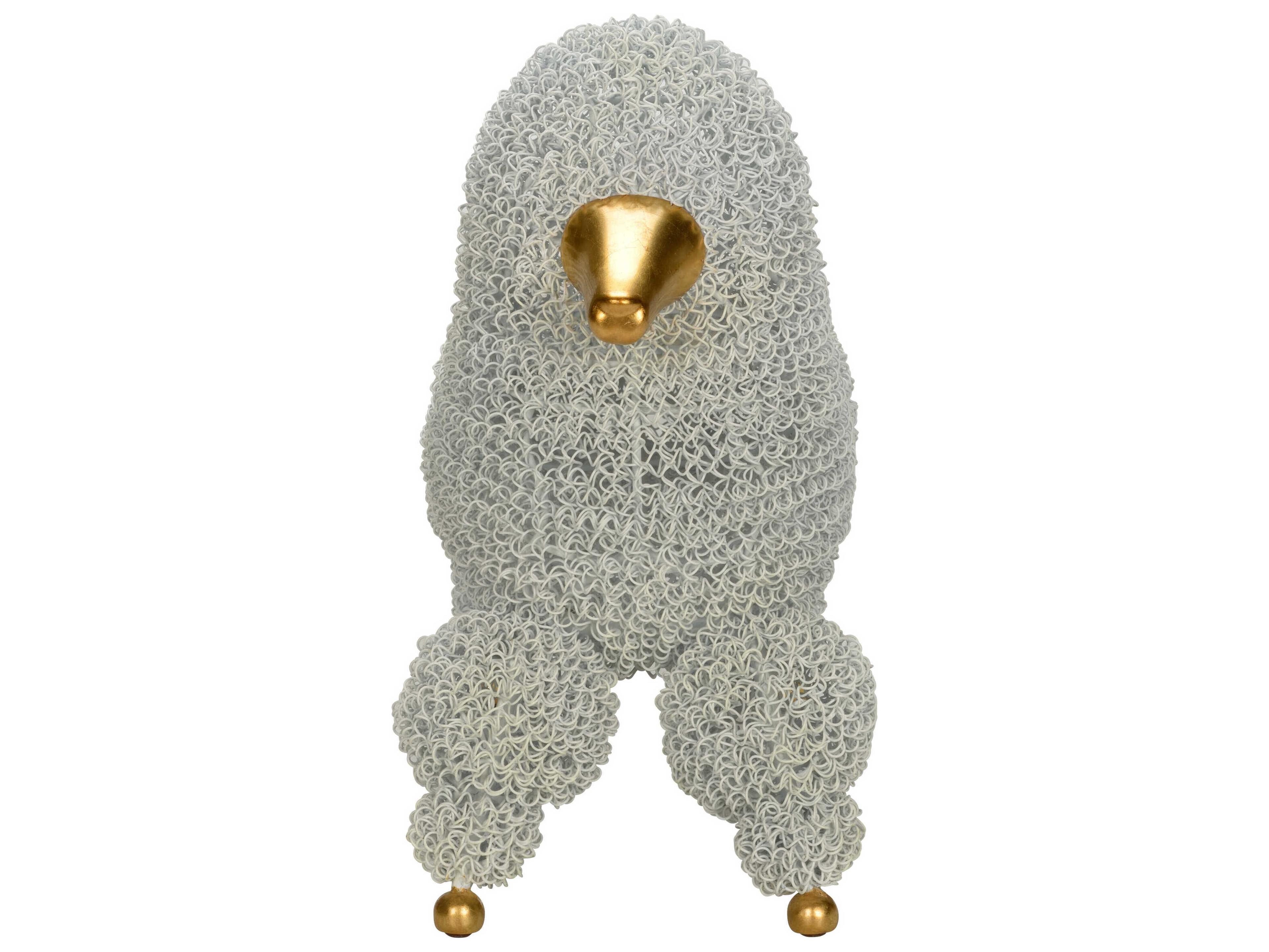 Chelsea House Ooh La La White Gold Leaf Tan Upholstered Accent Stool