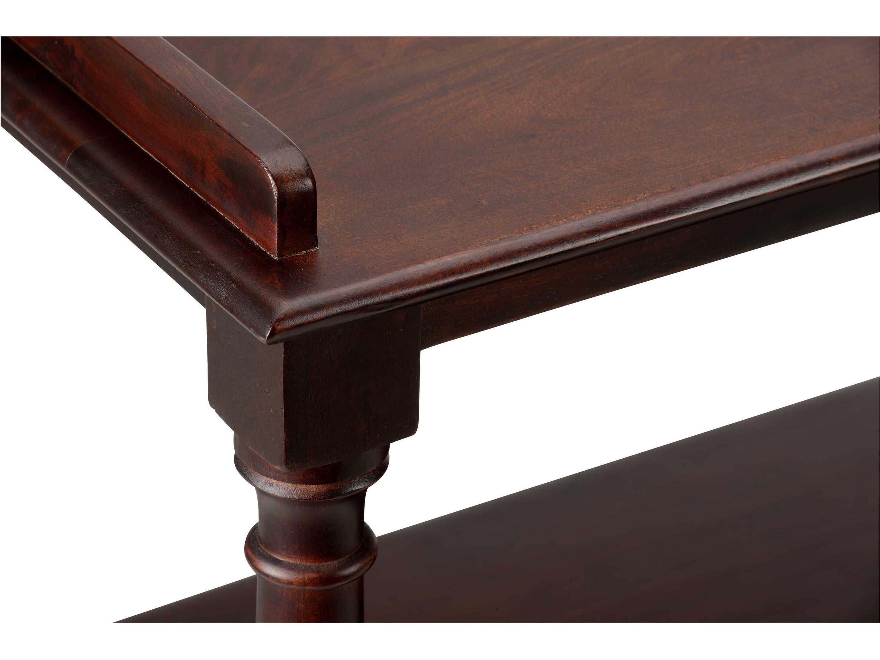 Chelsea House Wood Brown Mahogany Butlers Bar Cart