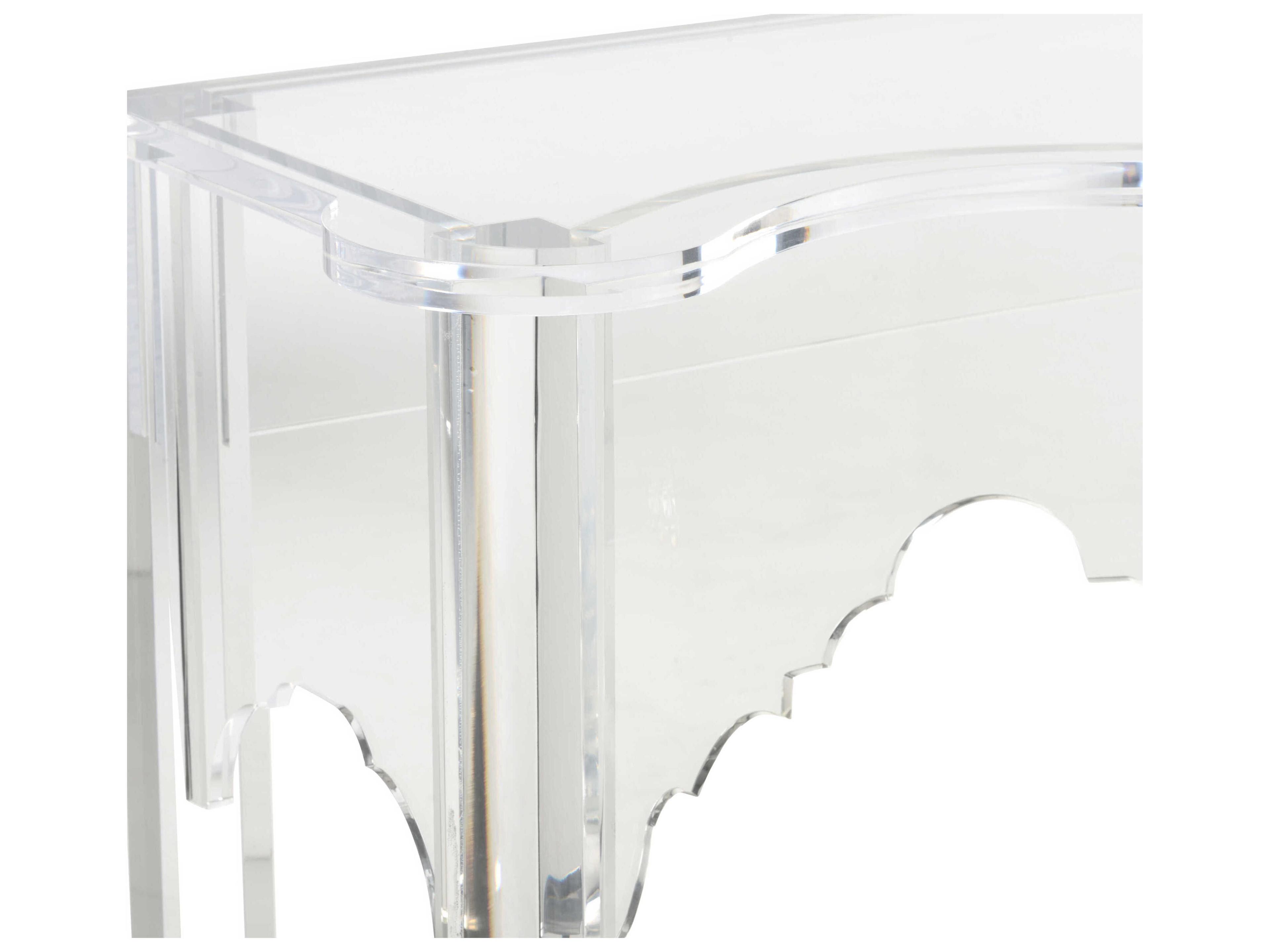 Chelsea House Jamie Merida Acrylic Clear Kensington Console Table