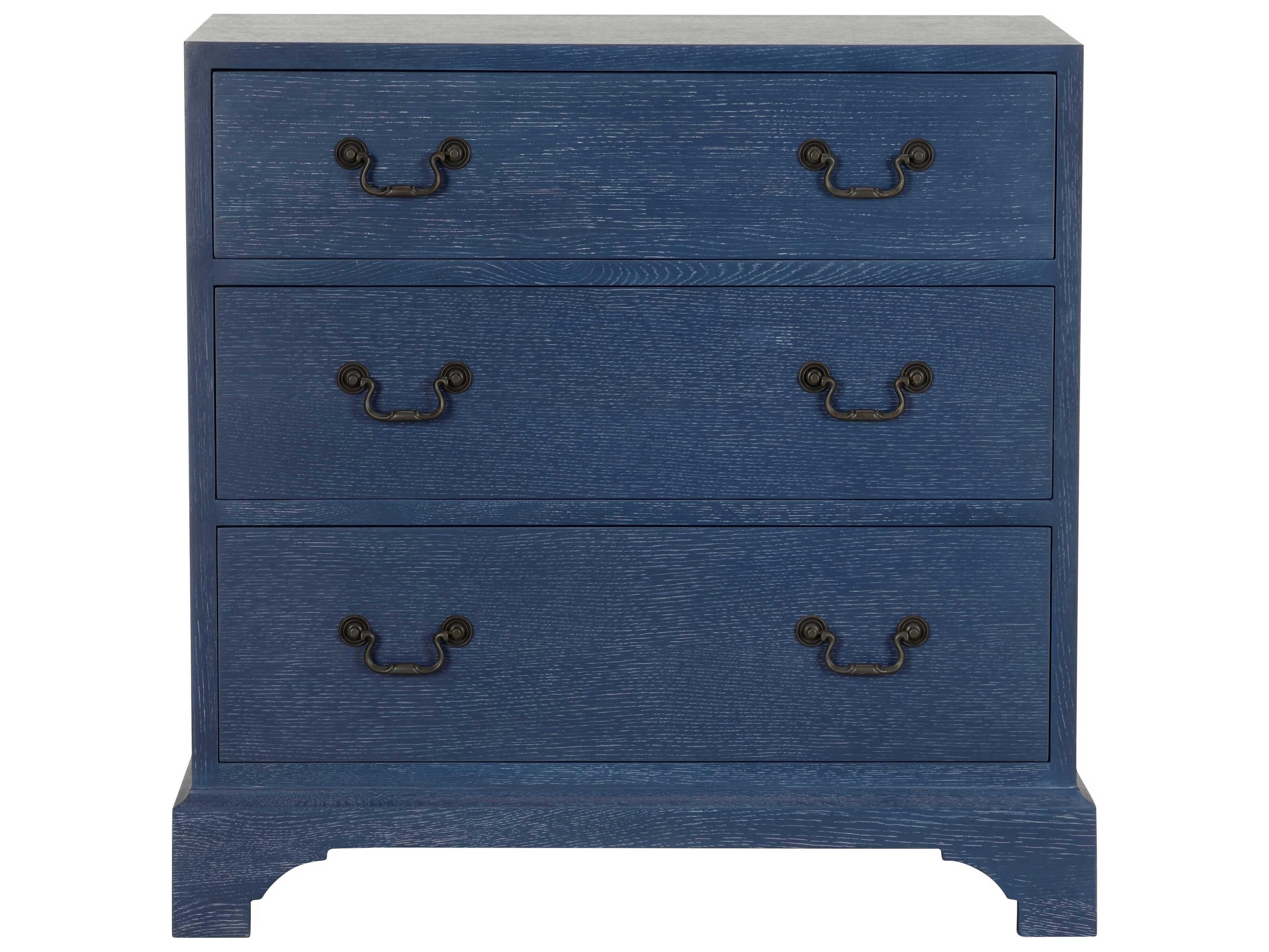 Chelsea House Jamie Merida Beaufort Blue Oak Wood Accent Chest
