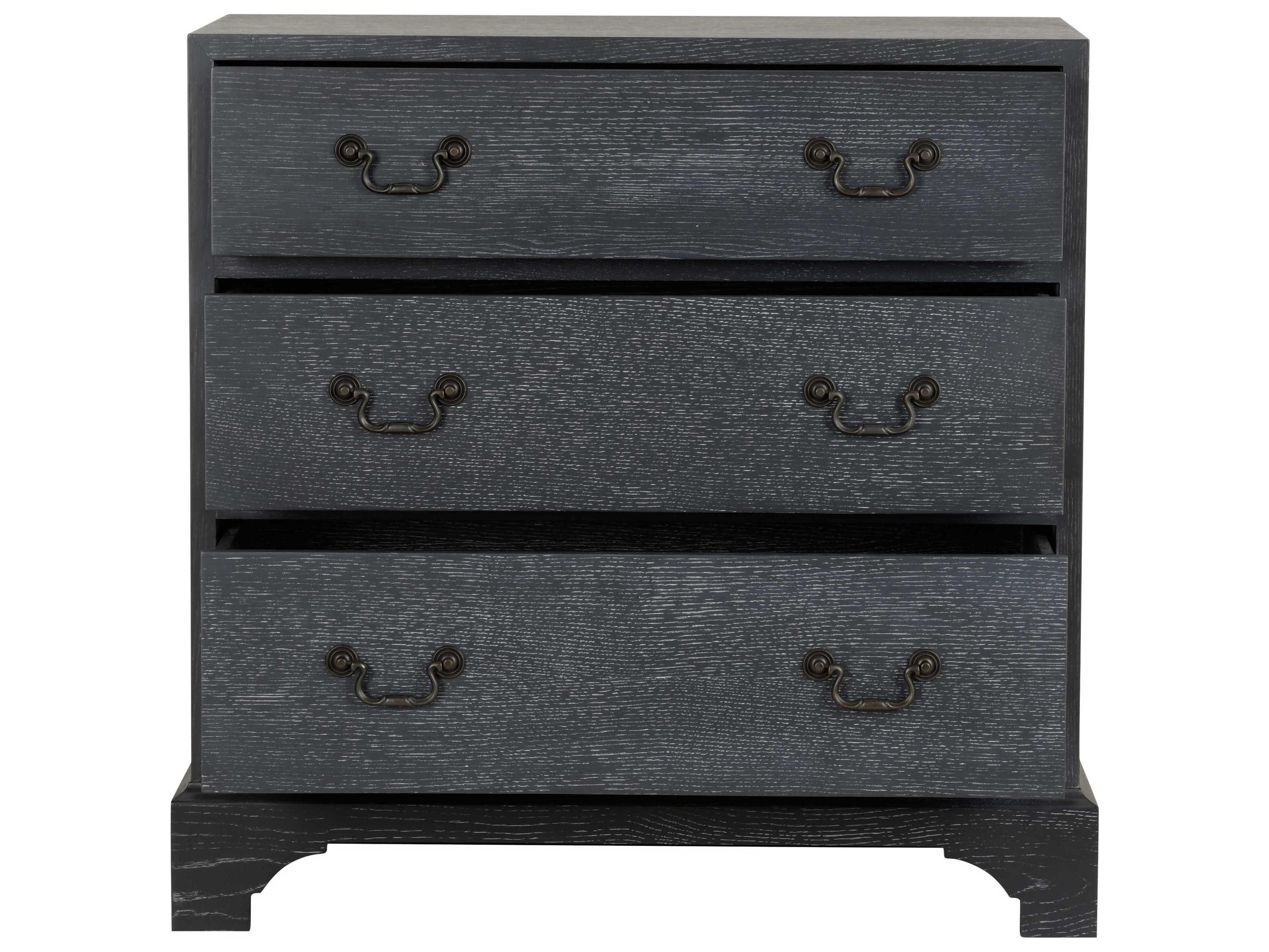 Chelsea House Jamie Merida Beaufort Black Oak Wood Accent Chest