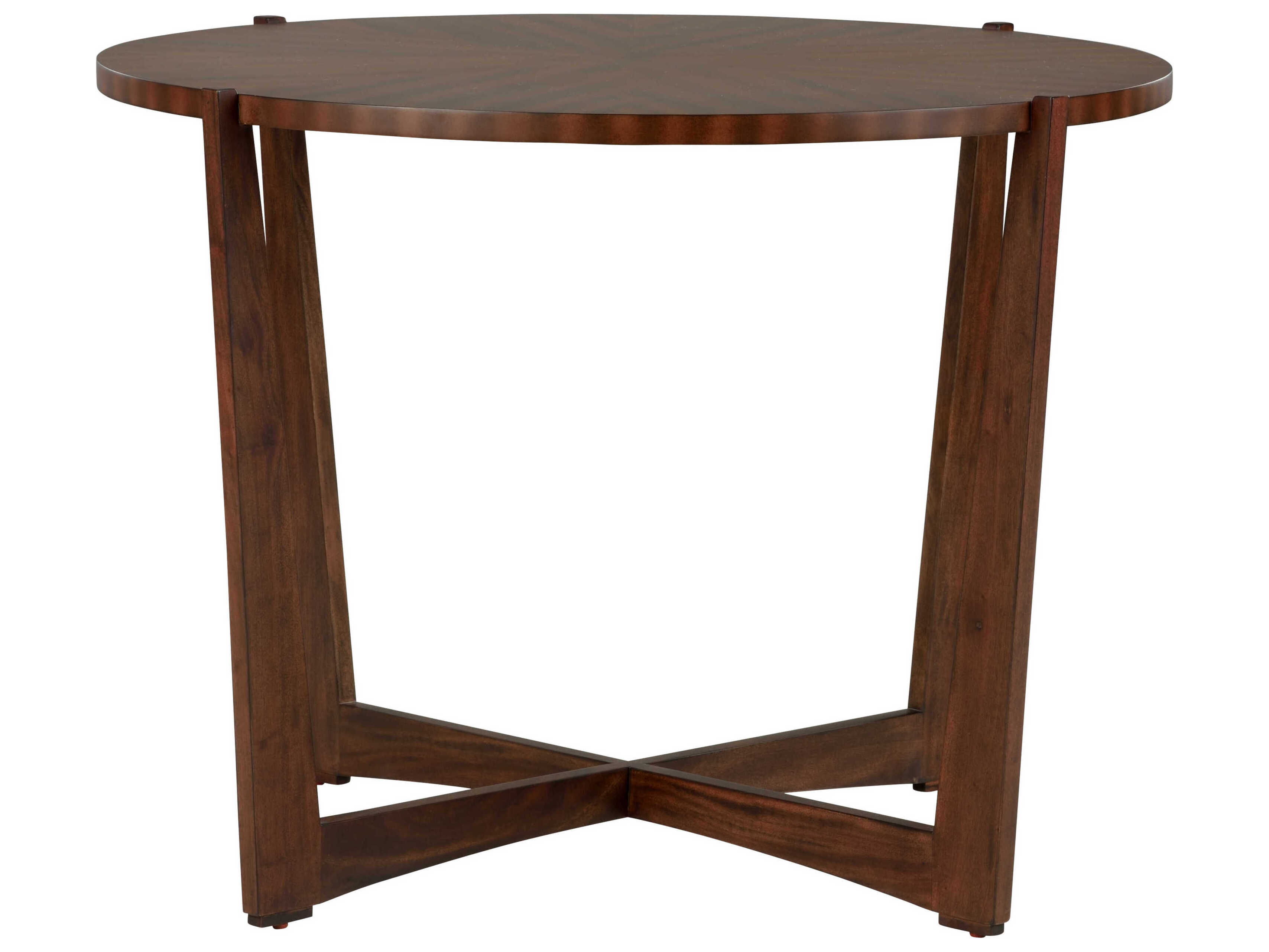 Chelsea House Jamie Merida Round Wood Mahogany Ardoise End Table