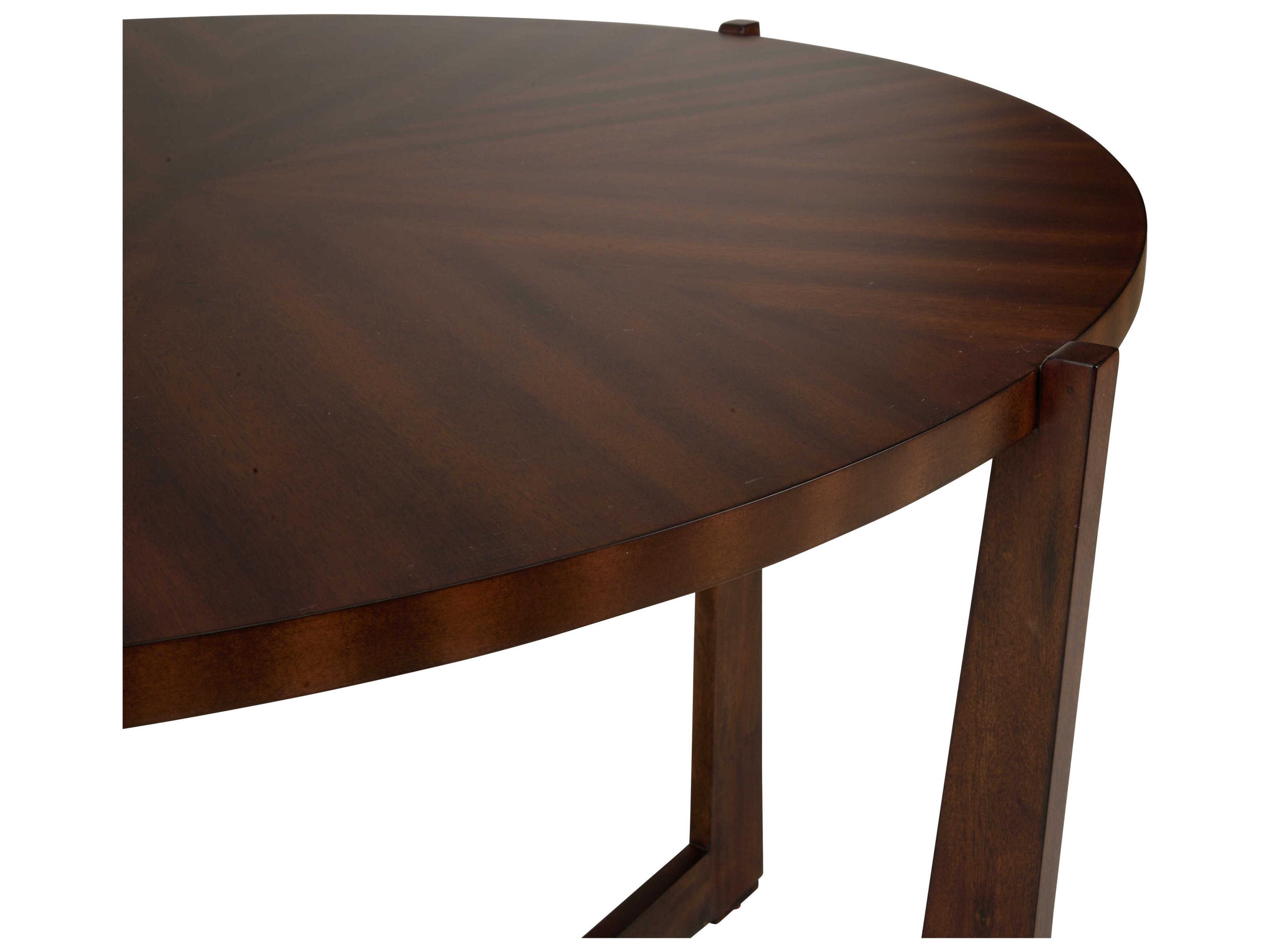 Chelsea House Jamie Merida Round Wood Mahogany Ardoise End Table