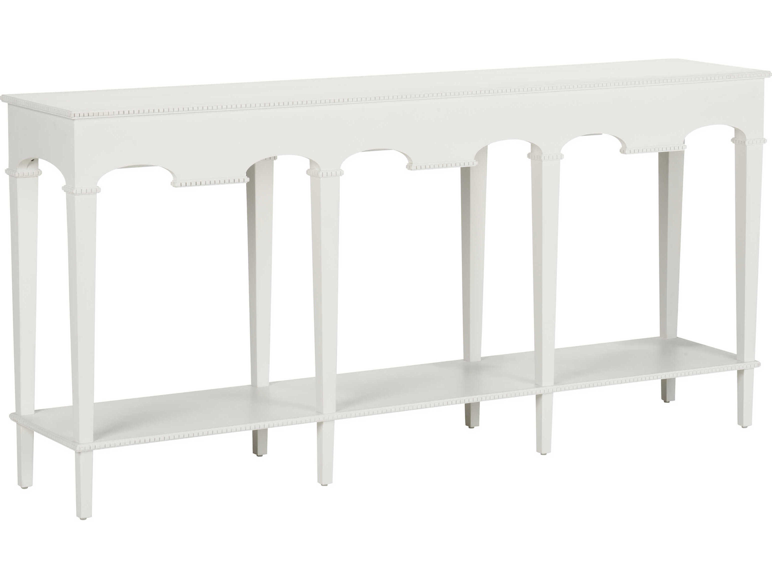 Chelsea House Jamie Merida Rectangular Wood White Oslo Console Table