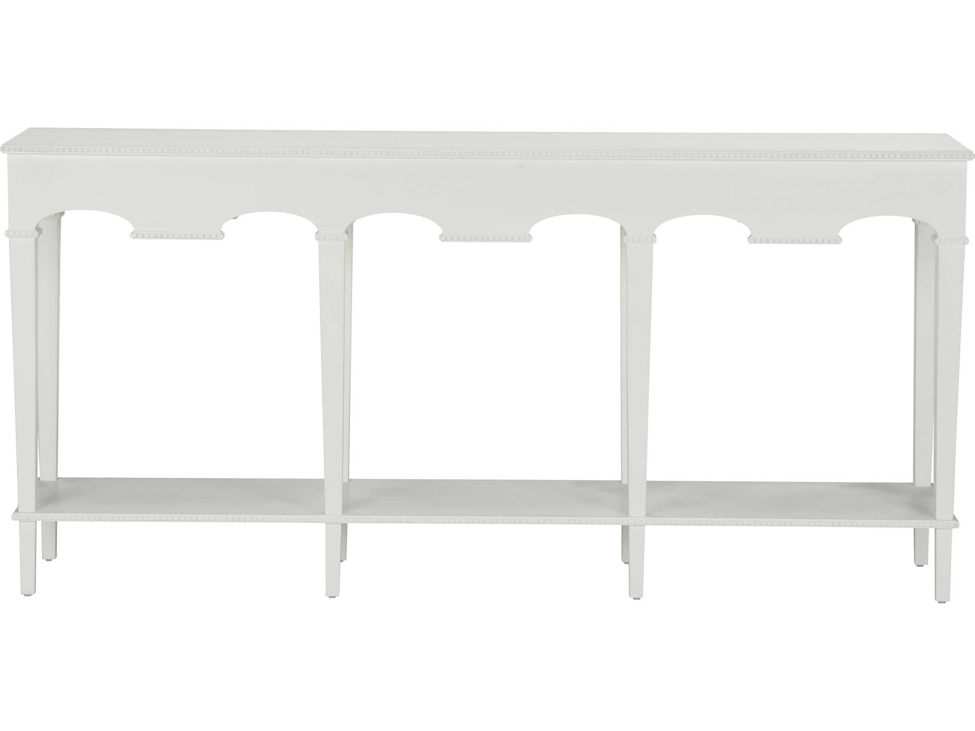 Chelsea House Jamie Merida Rectangular Wood White Oslo Console Table