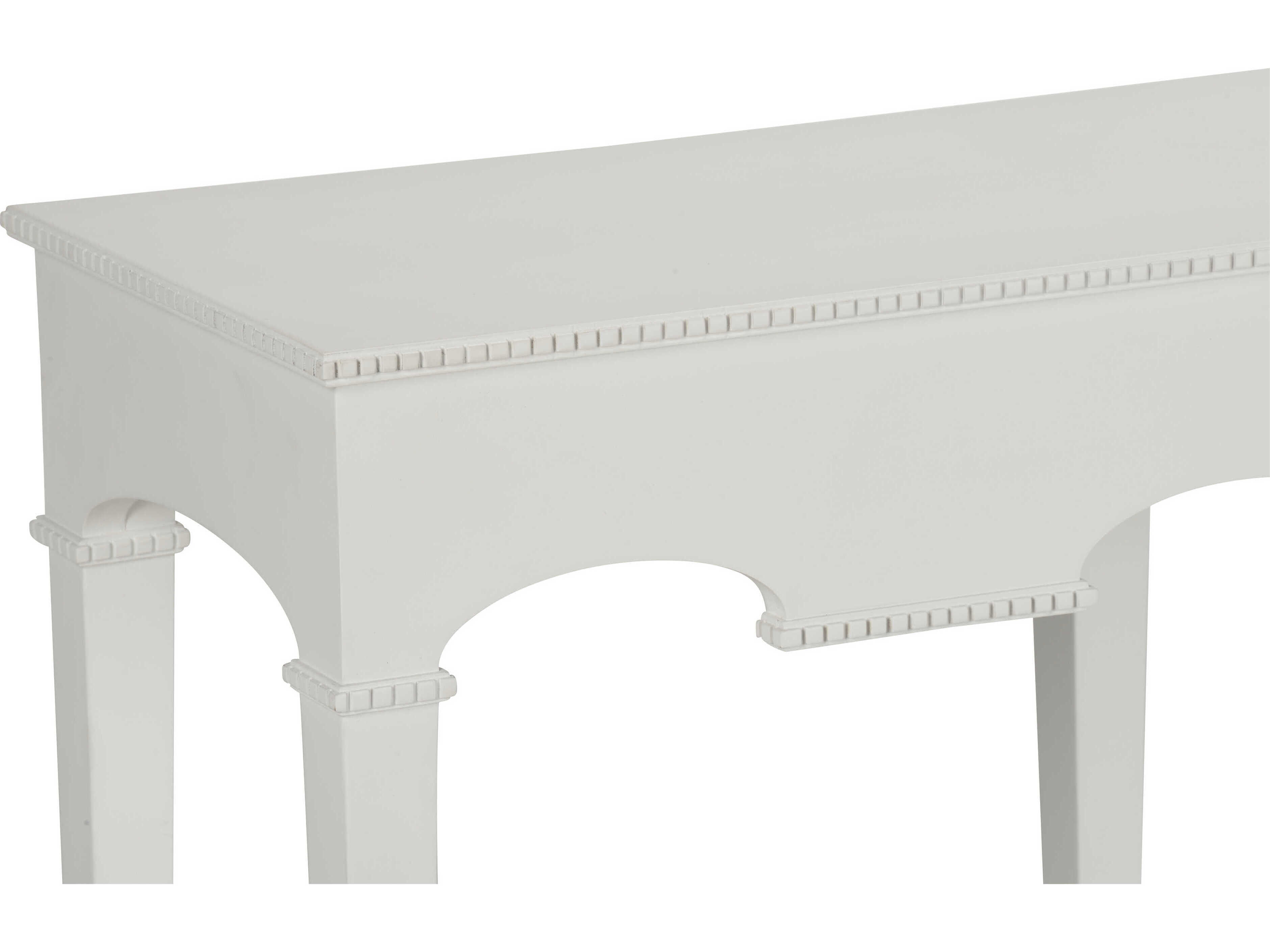 Chelsea House Jamie Merida Rectangular Wood White Oslo Console Table