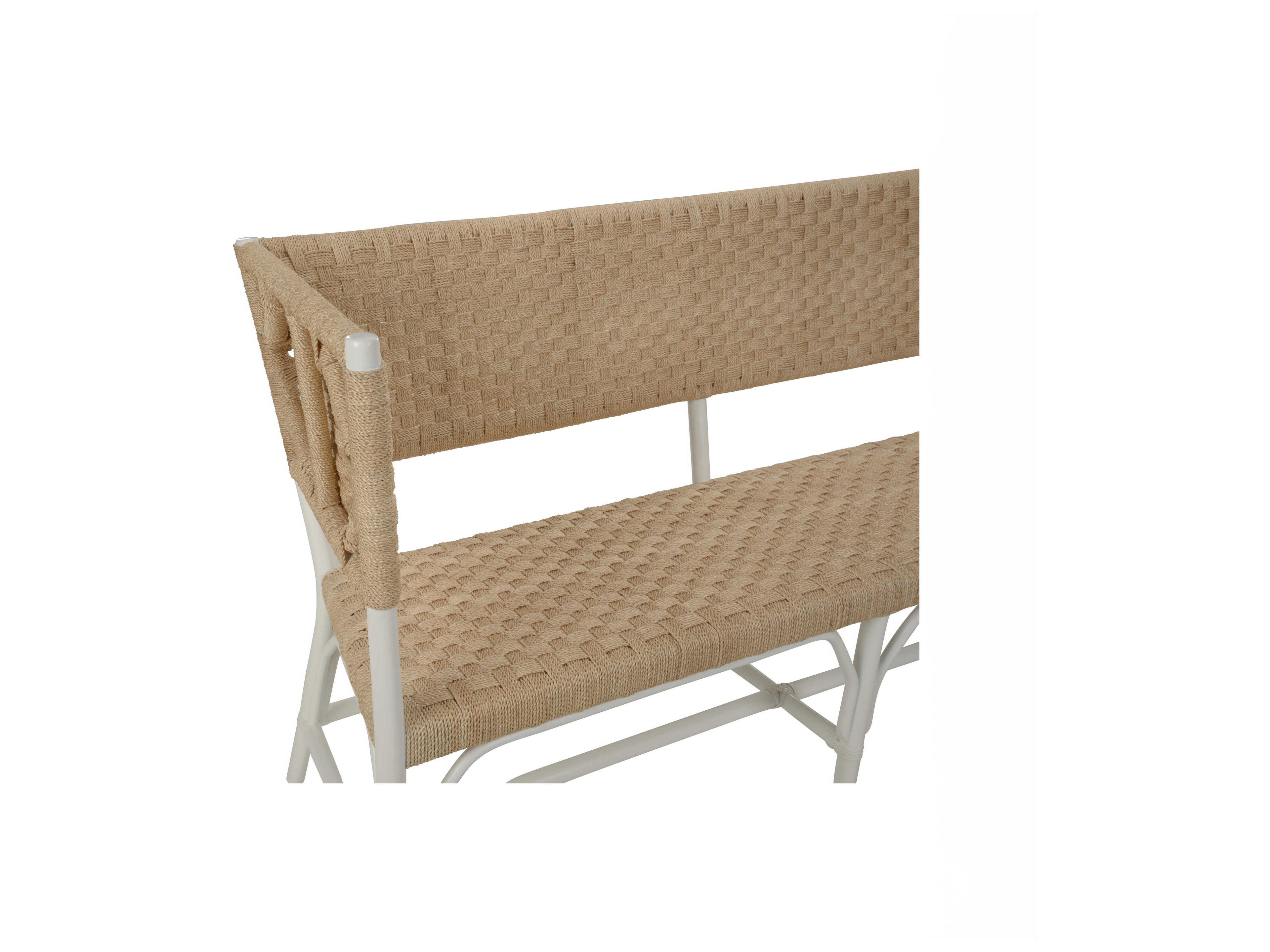 Chelsea House Bill Cain Wrightsburg Natural White Beige Accent Bench