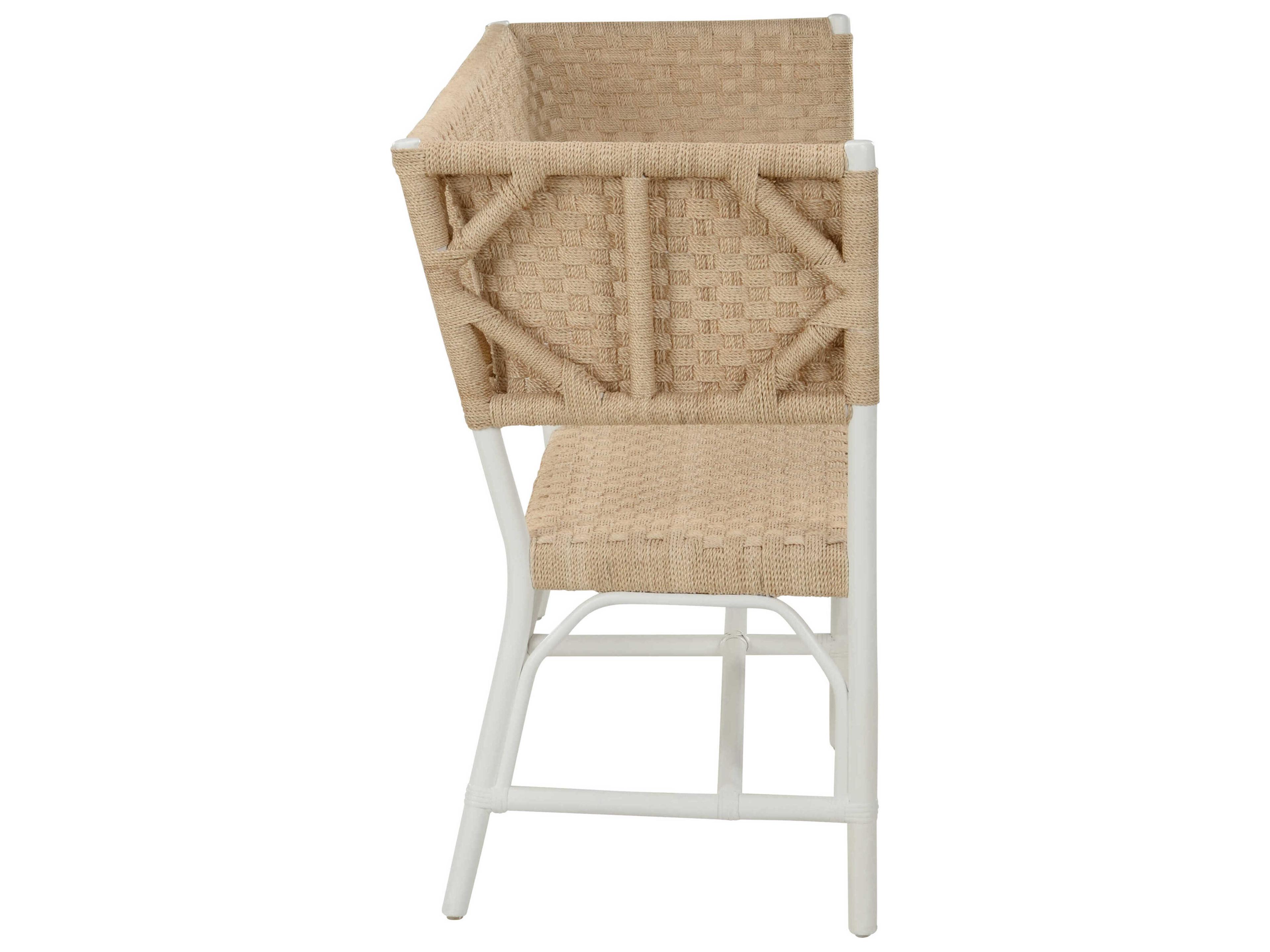 Chelsea House Bill Cain Wrightsburg Natural White Beige Accent Bench