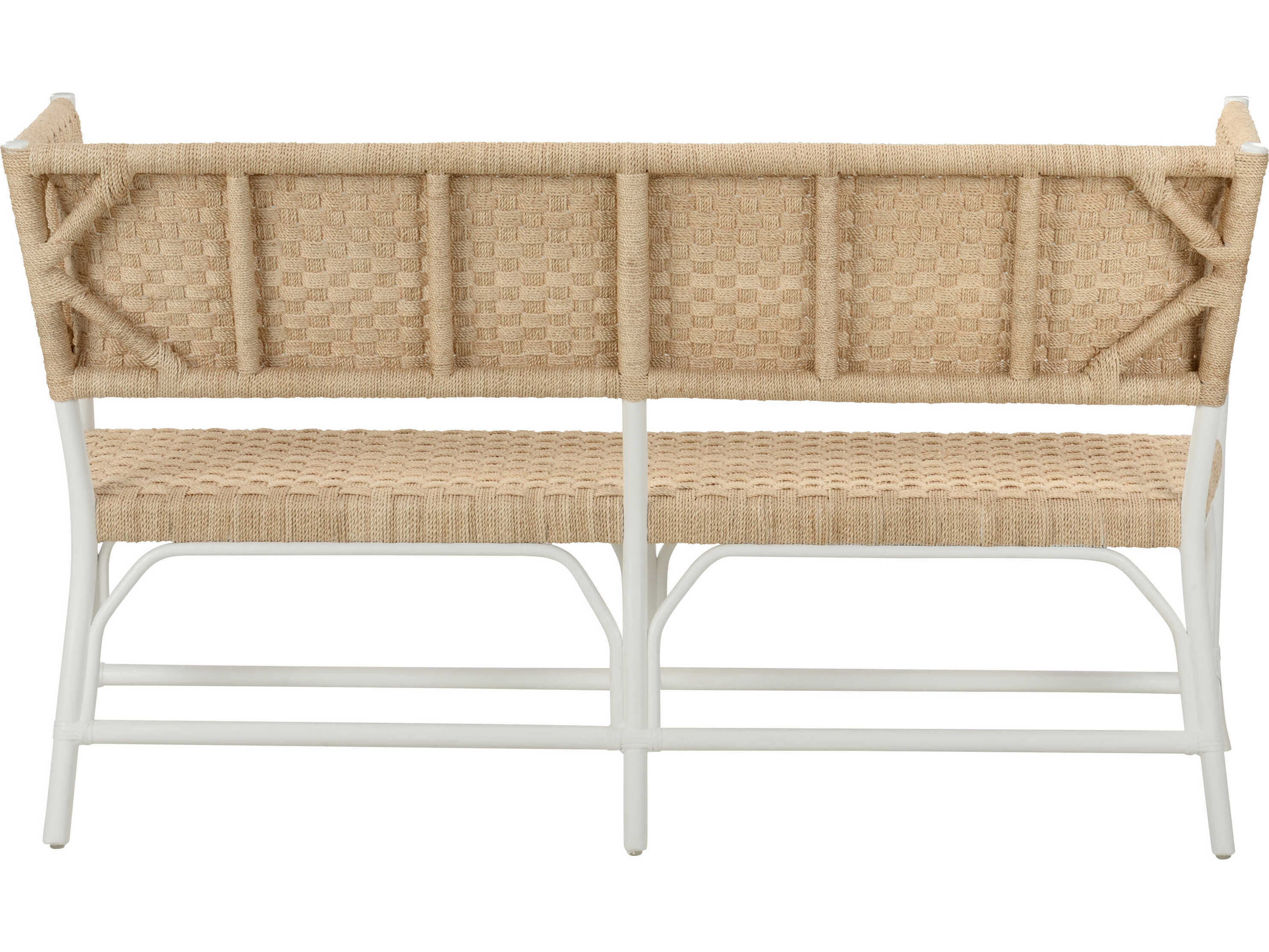 Chelsea House Bill Cain Wrightsburg Natural White Beige Accent Bench