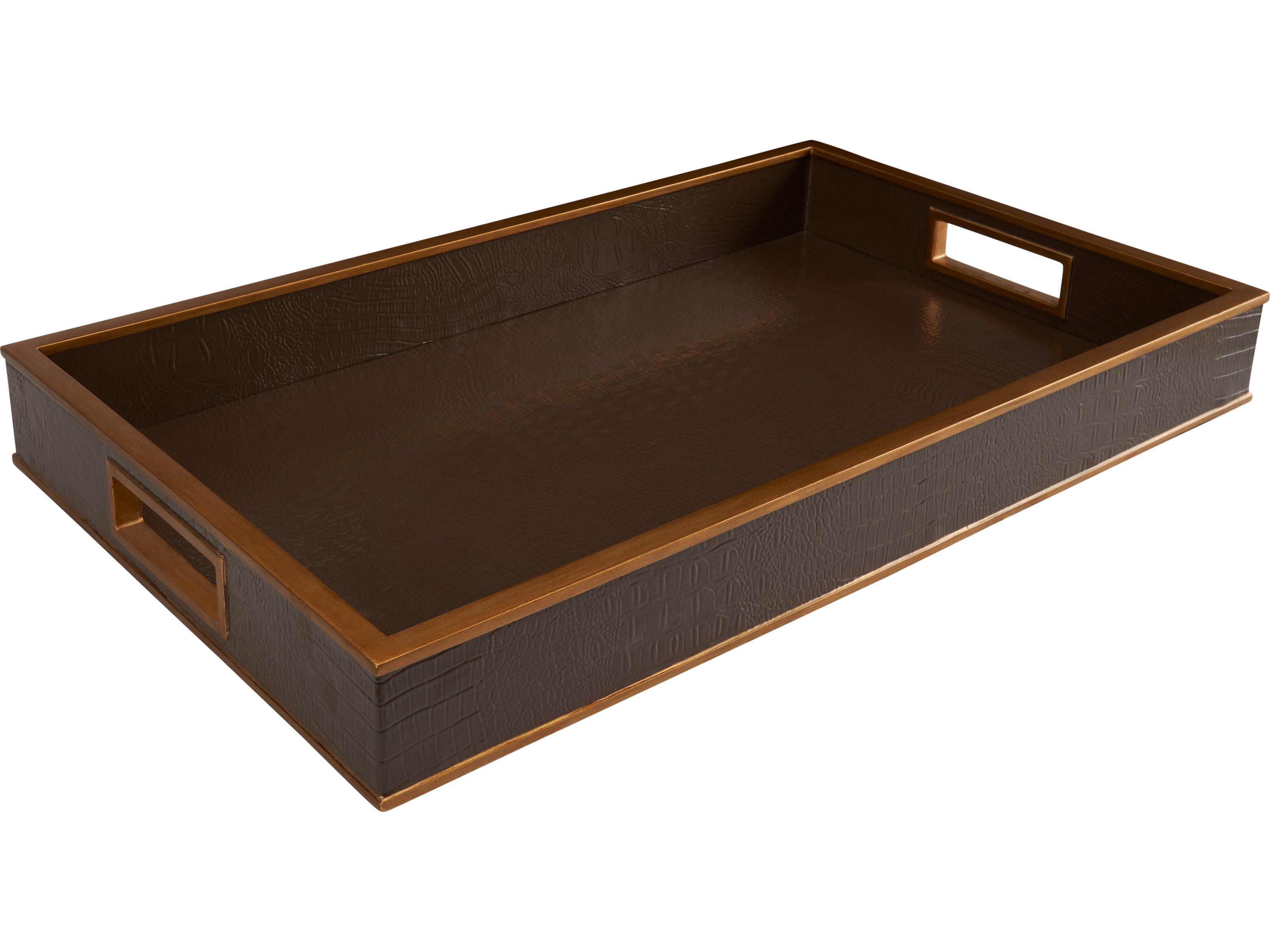 Chelsea House Shayla Copas Brown Serving Tray