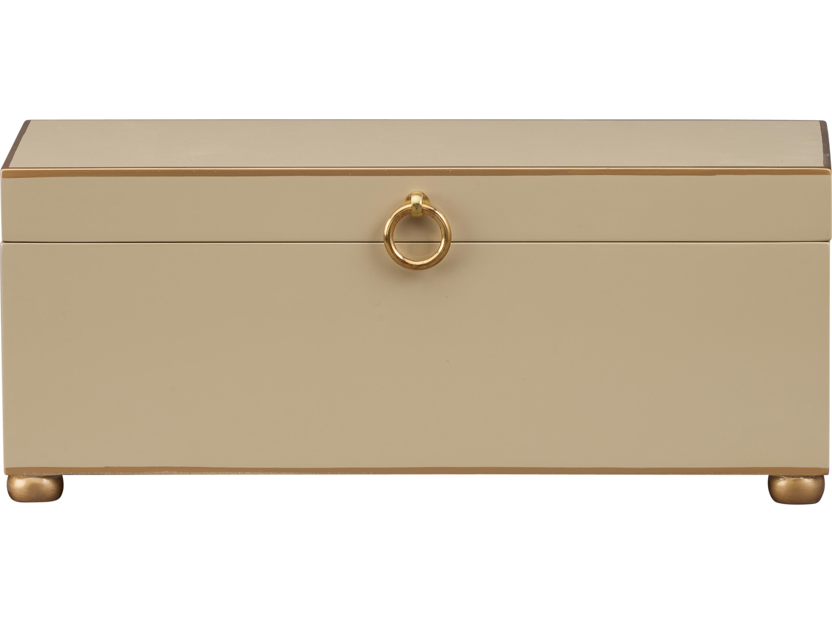 Chelsea House Shayla Copas Taupe Gold Storage Case