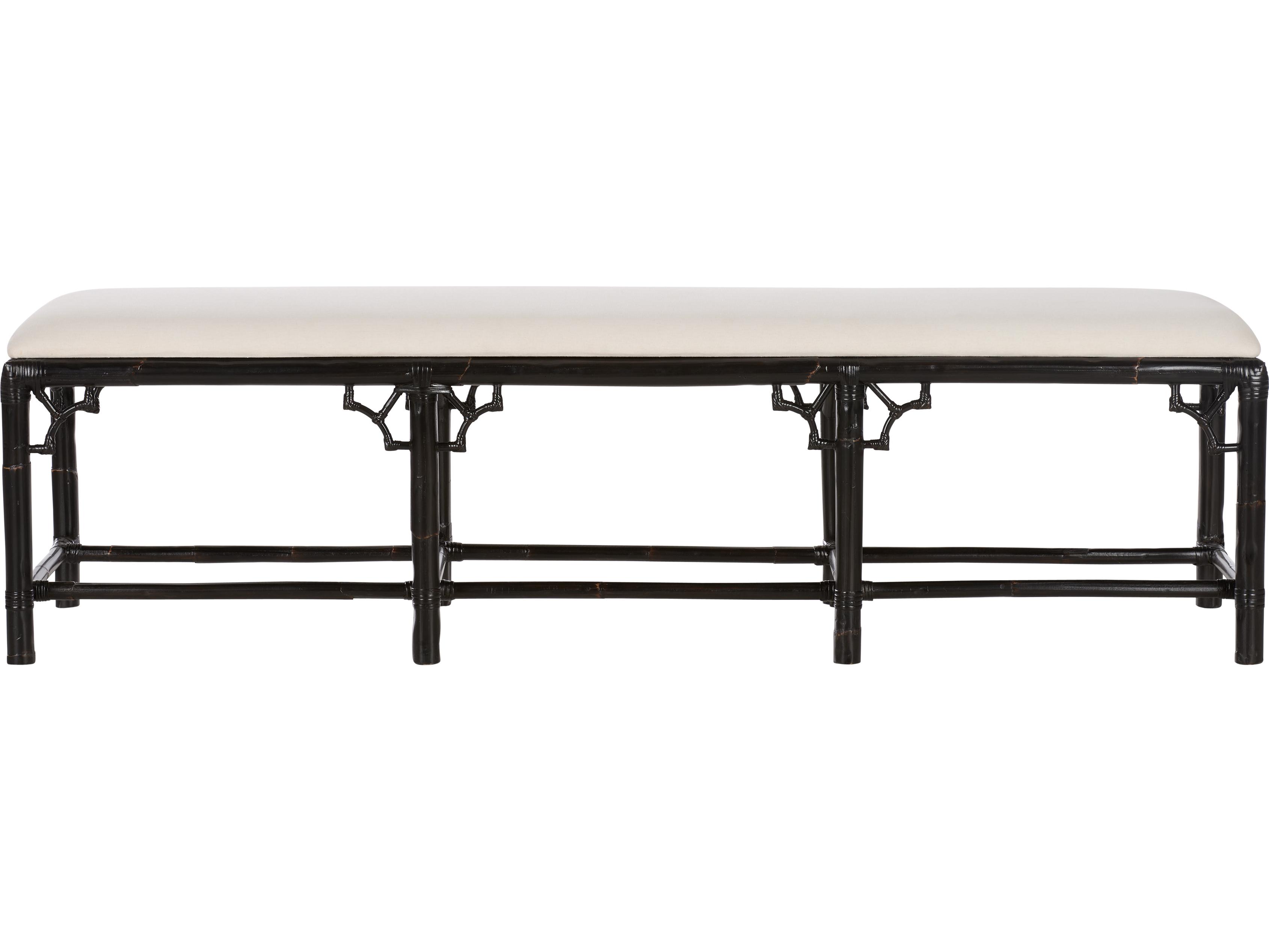 Chelsea House Cracked Pepper Natural Black Upholstered Accent Bench