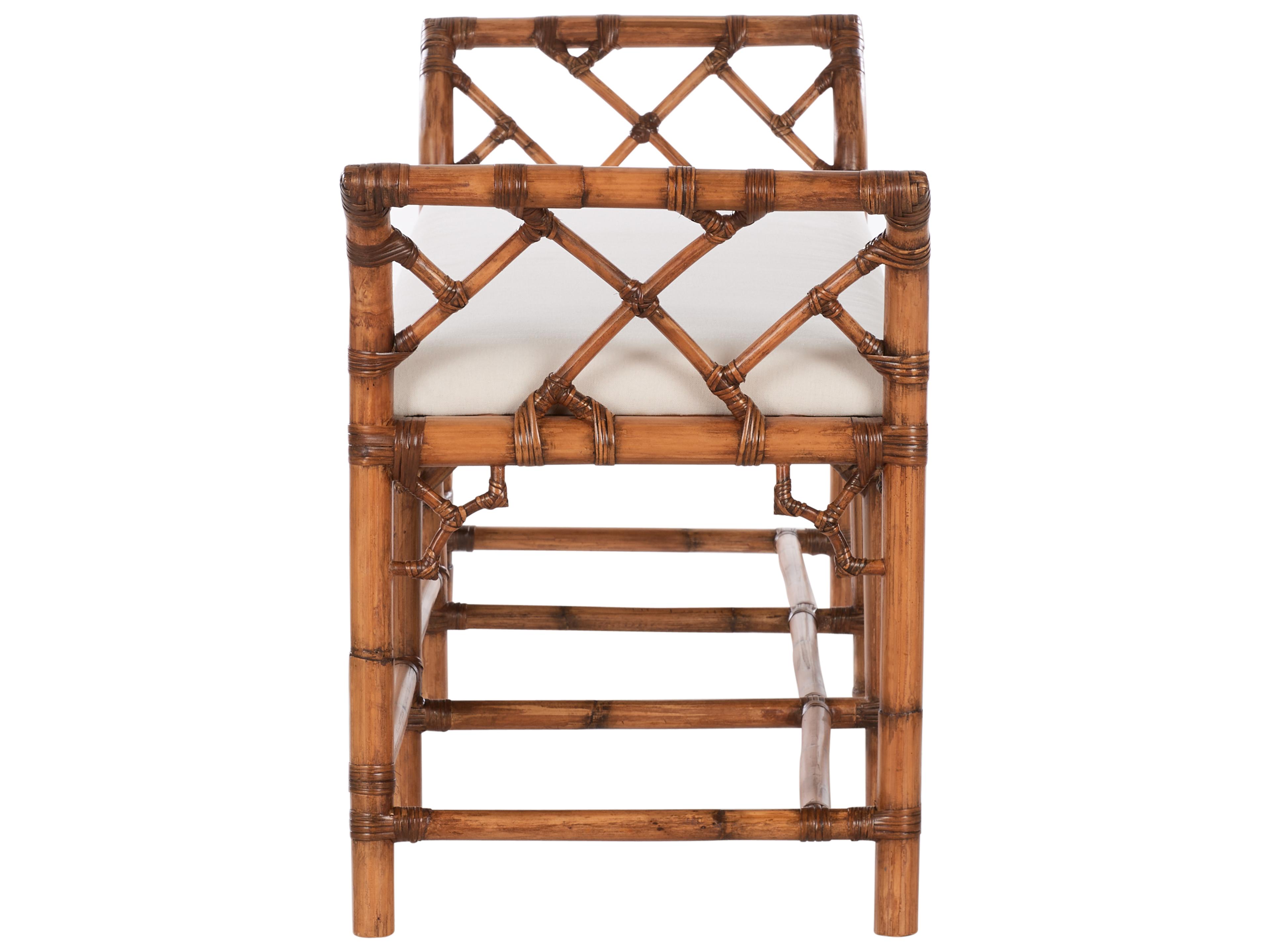 Chelsea House Brown Natural Upholstered Accent Bench