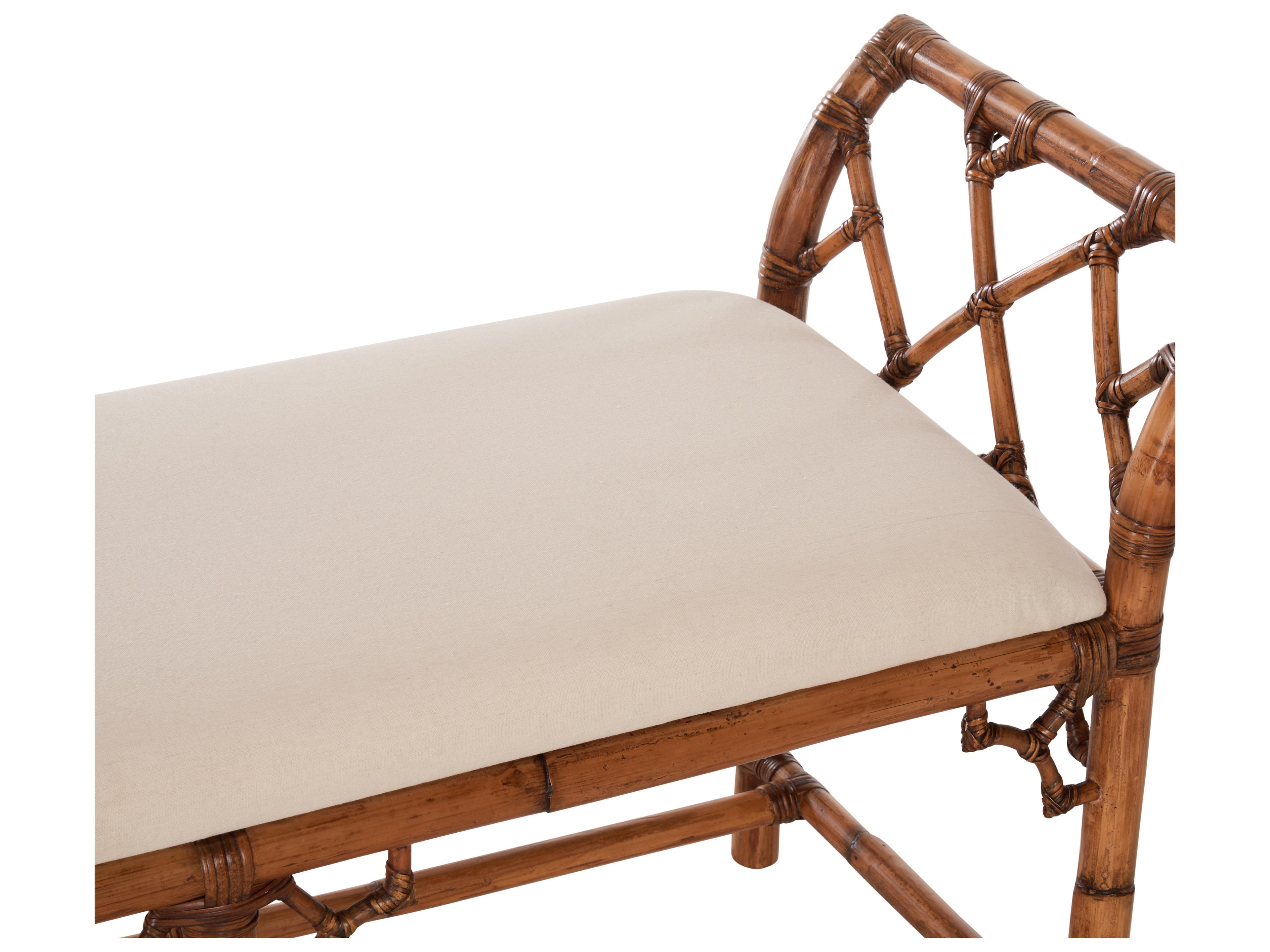 Chelsea House Brown Natural Upholstered Accent Bench