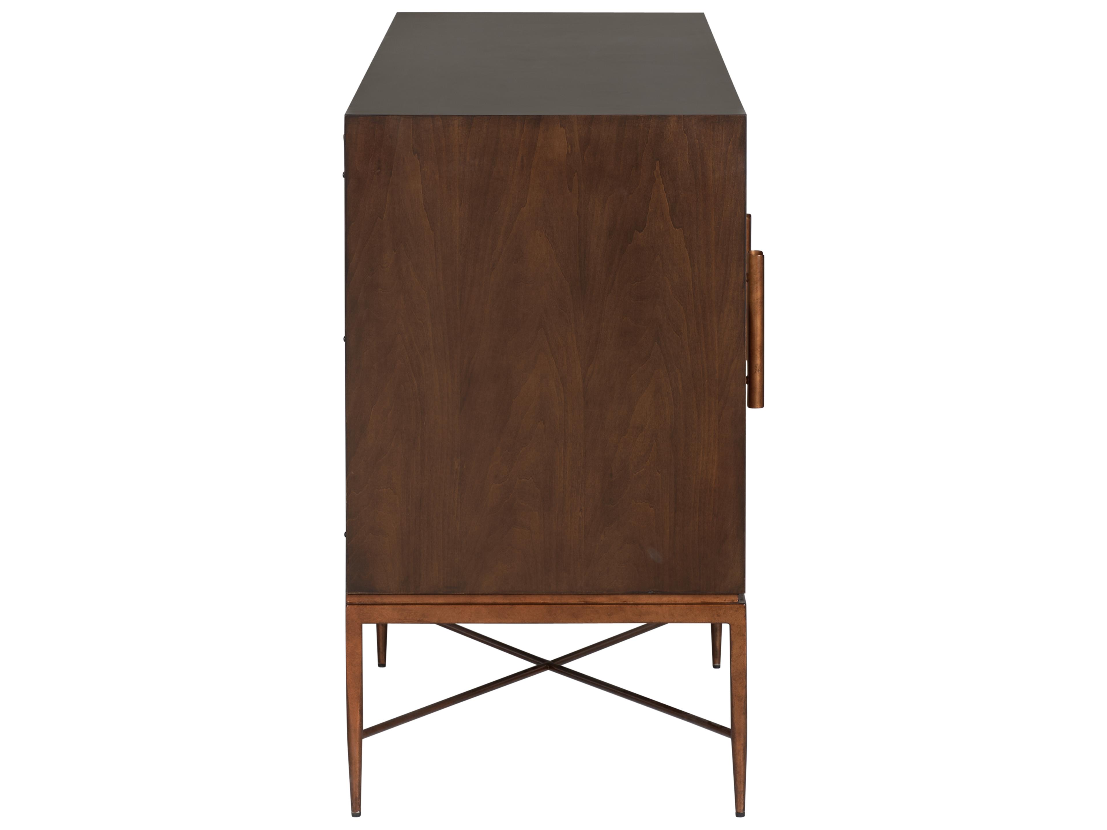 Chelsea House Jamie Merida 84" Natural Brown Bronze Sideboard