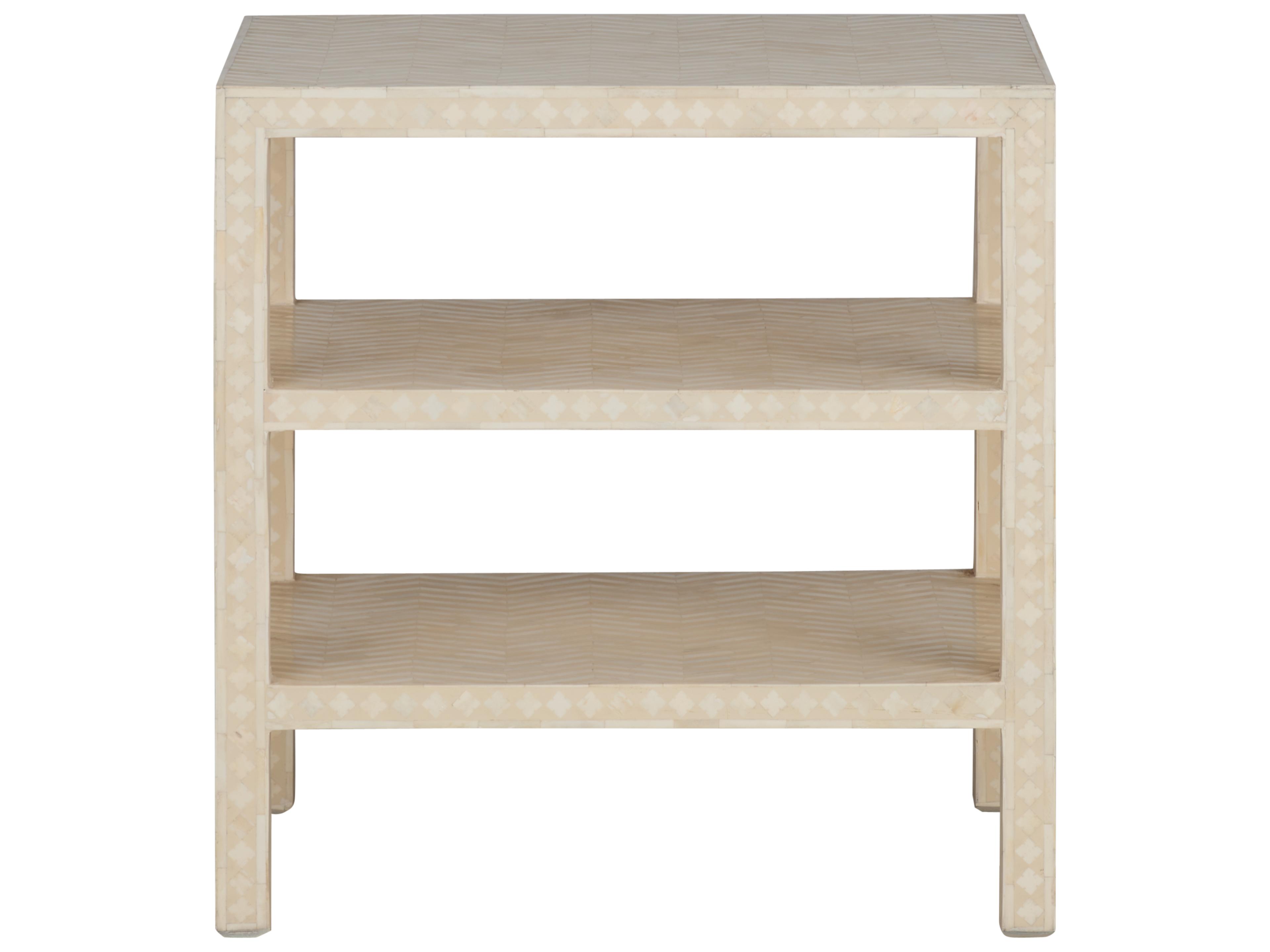 Chelsea House Rectangular Wood Natural White End Table