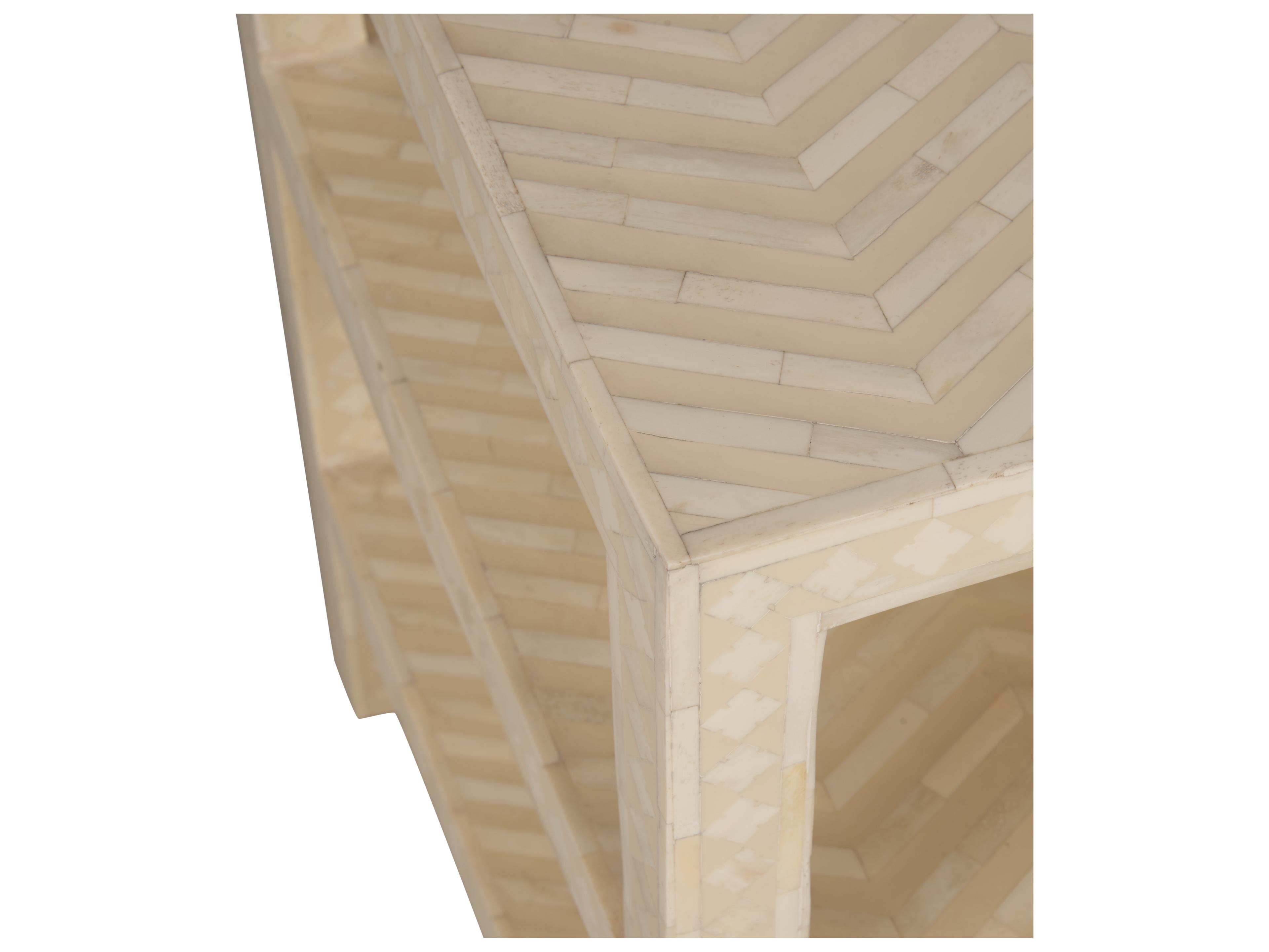 Chelsea House Rectangular Wood Natural White End Table