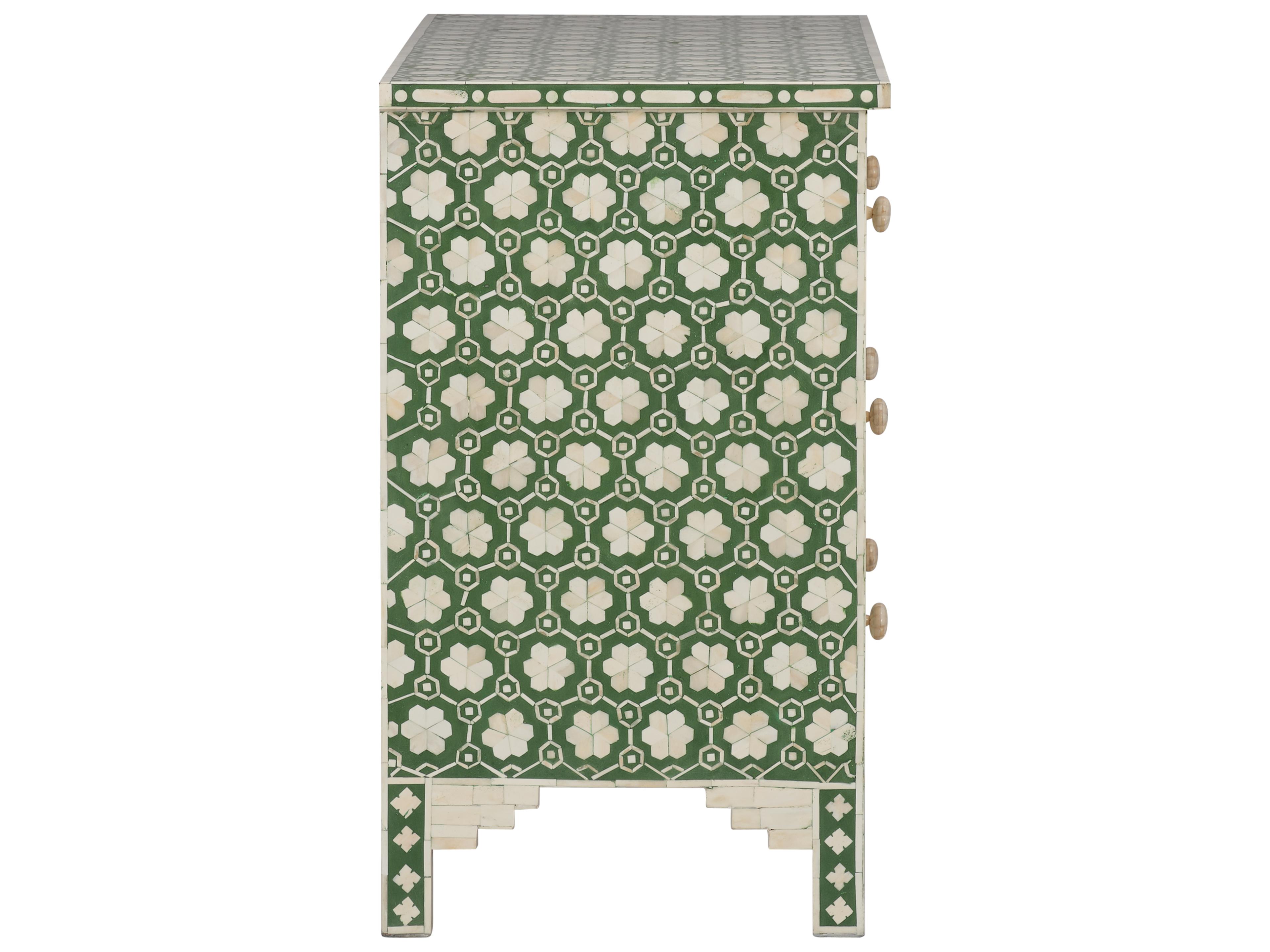 Chelsea House Mark Ross Green White Accent Chest