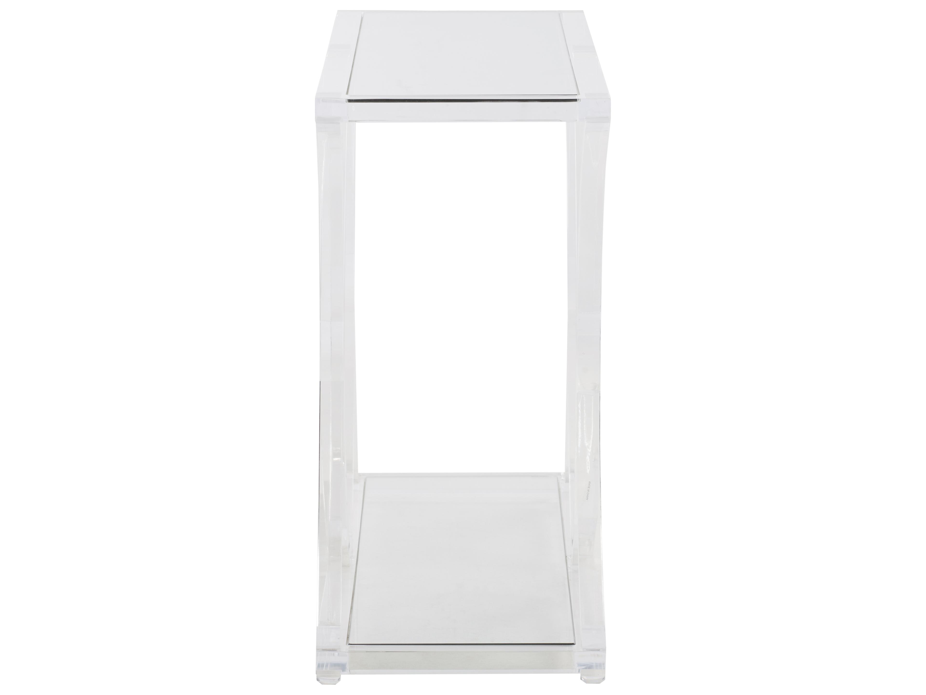 Chelsea House Shayla Copas Rectangular Glass Clear Console Table