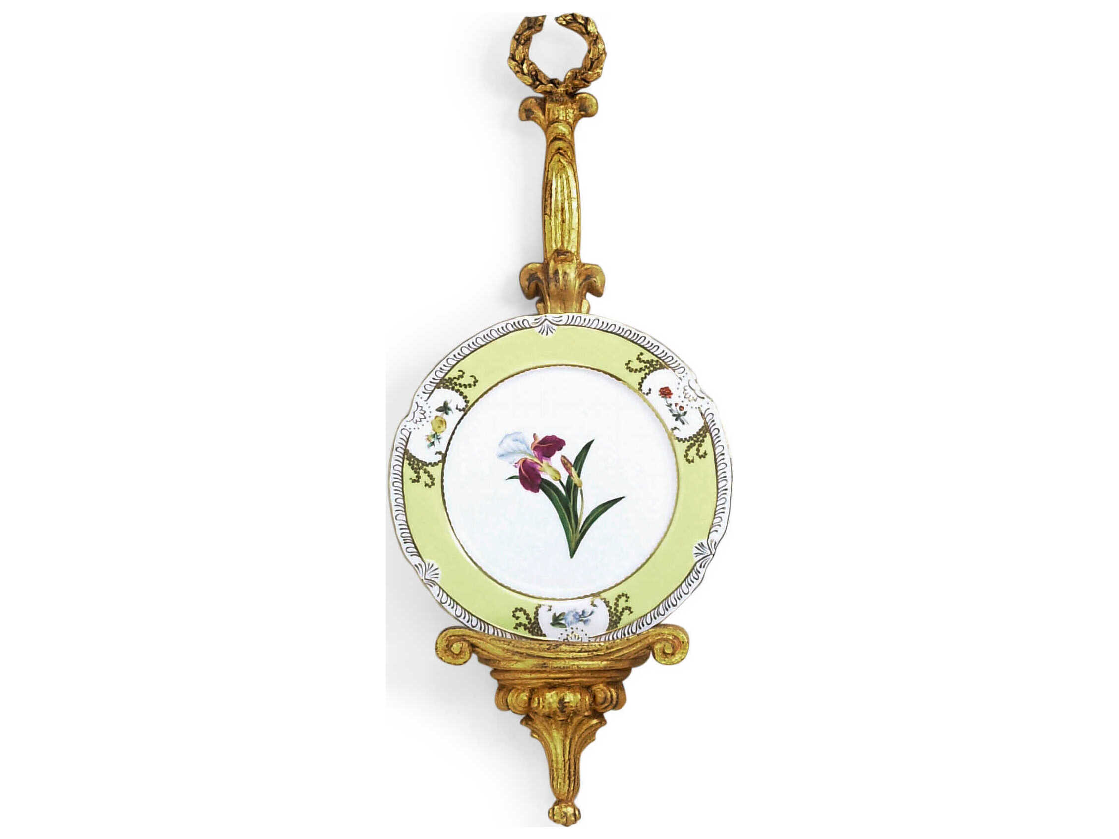 Chelsea House Bill Cain Plate Holder - Antique Gold