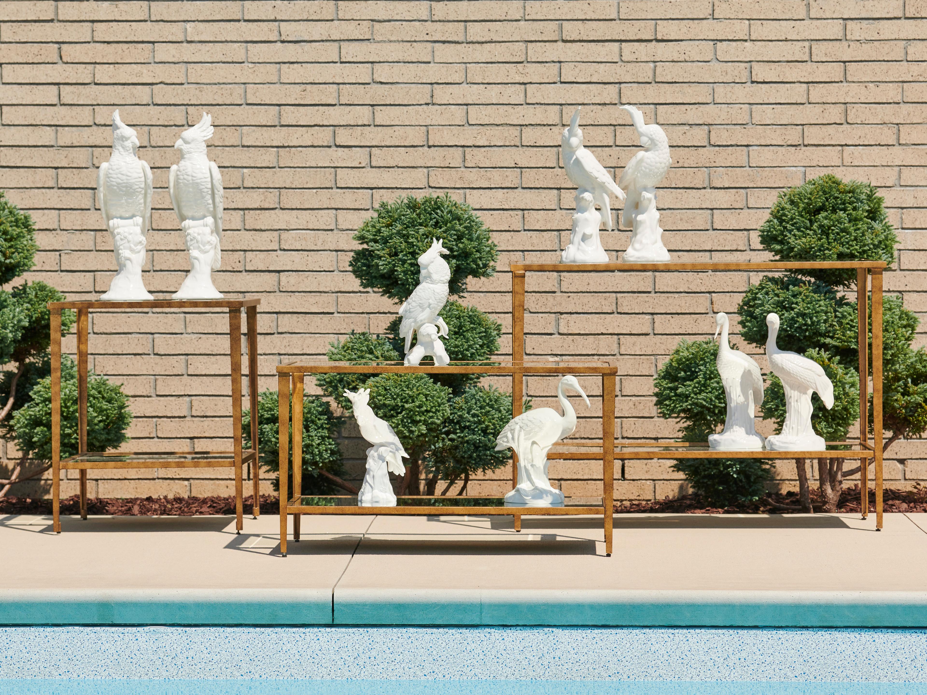 Chelsea House Carson Rectangular Mirror Console - Gold