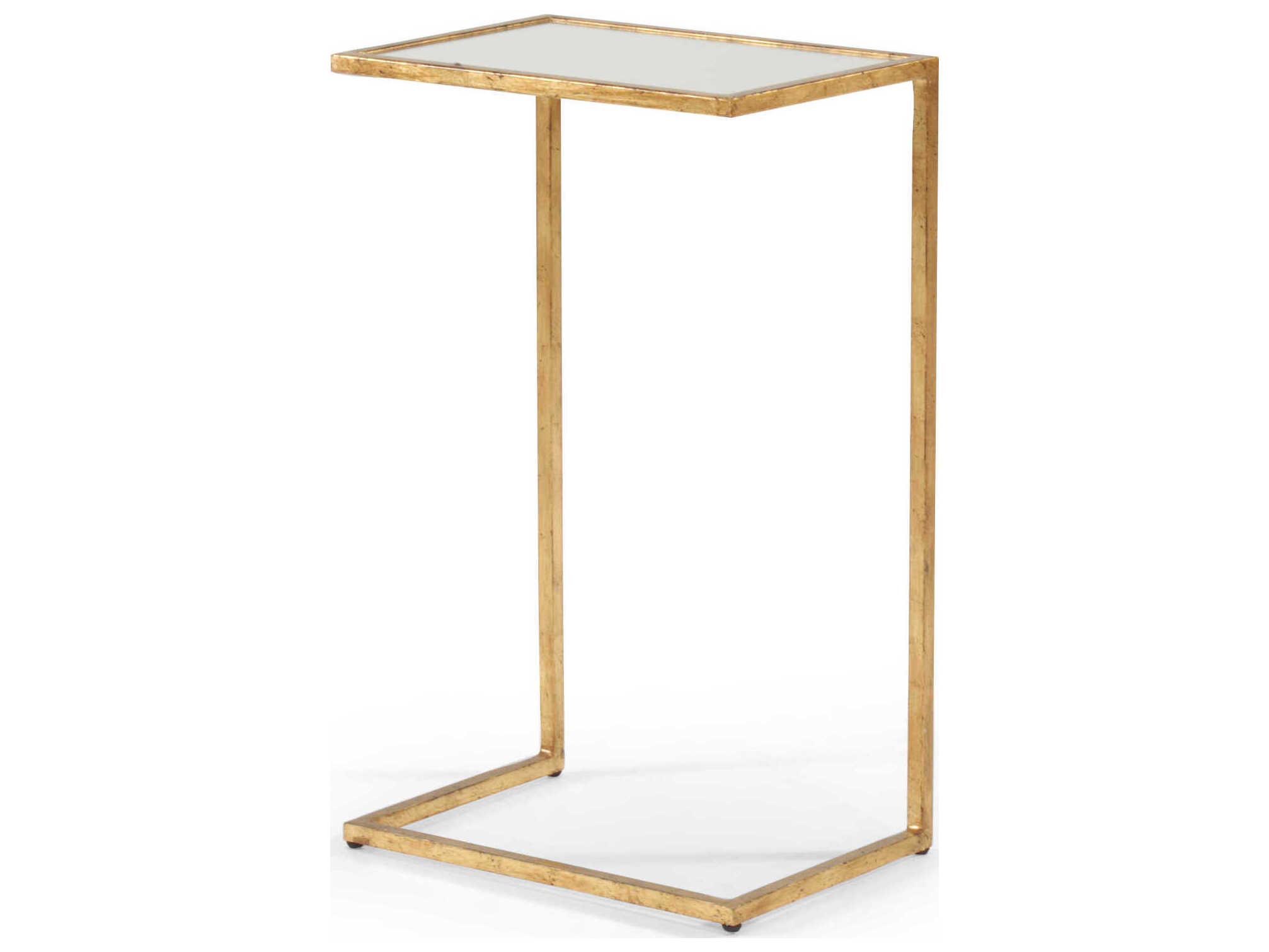 Chelsea House Matteson Rectangular Mirror Side Table Gold