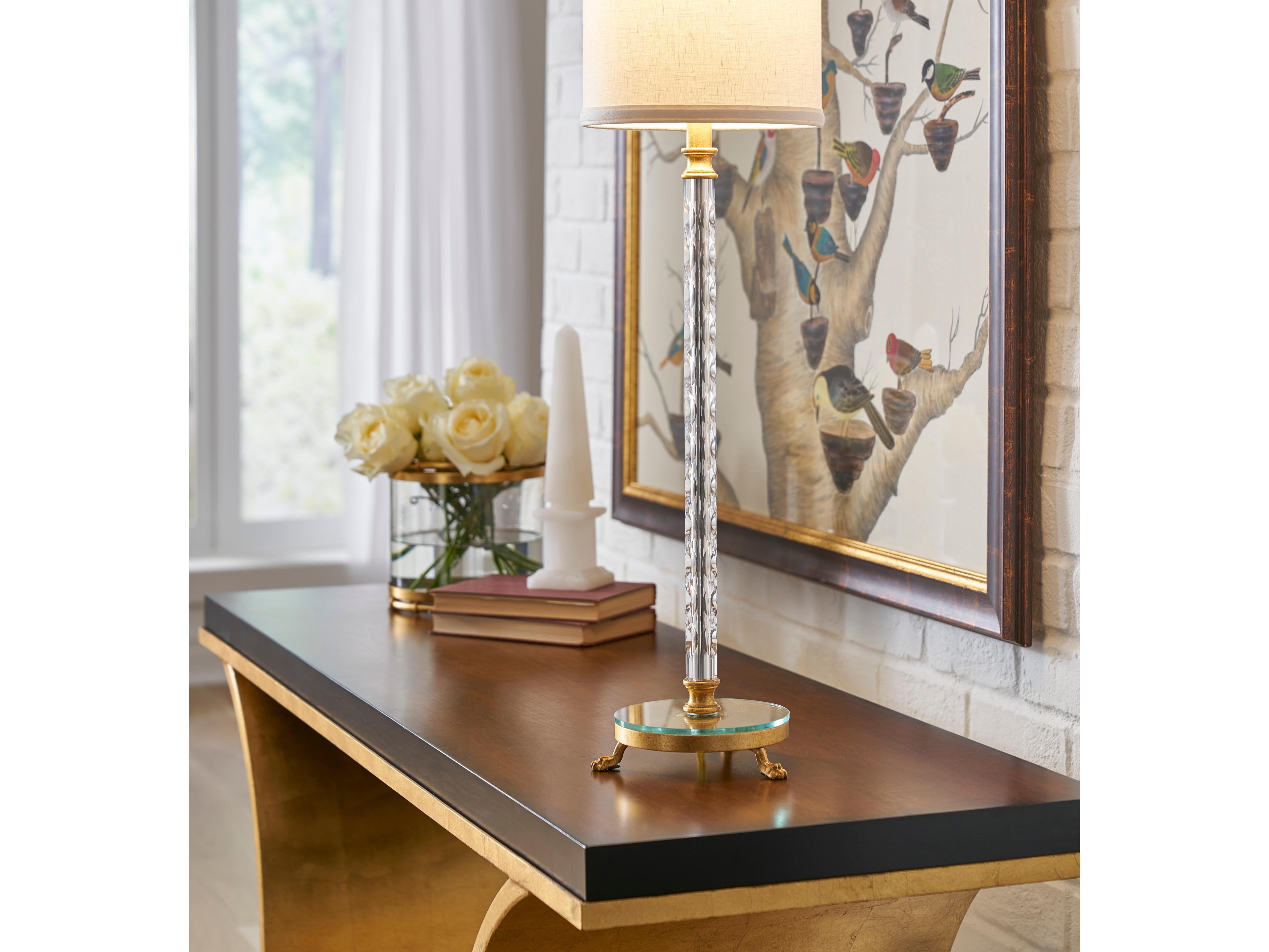 Chelsea House Thames Rectangular Wood Brown Gold Console -