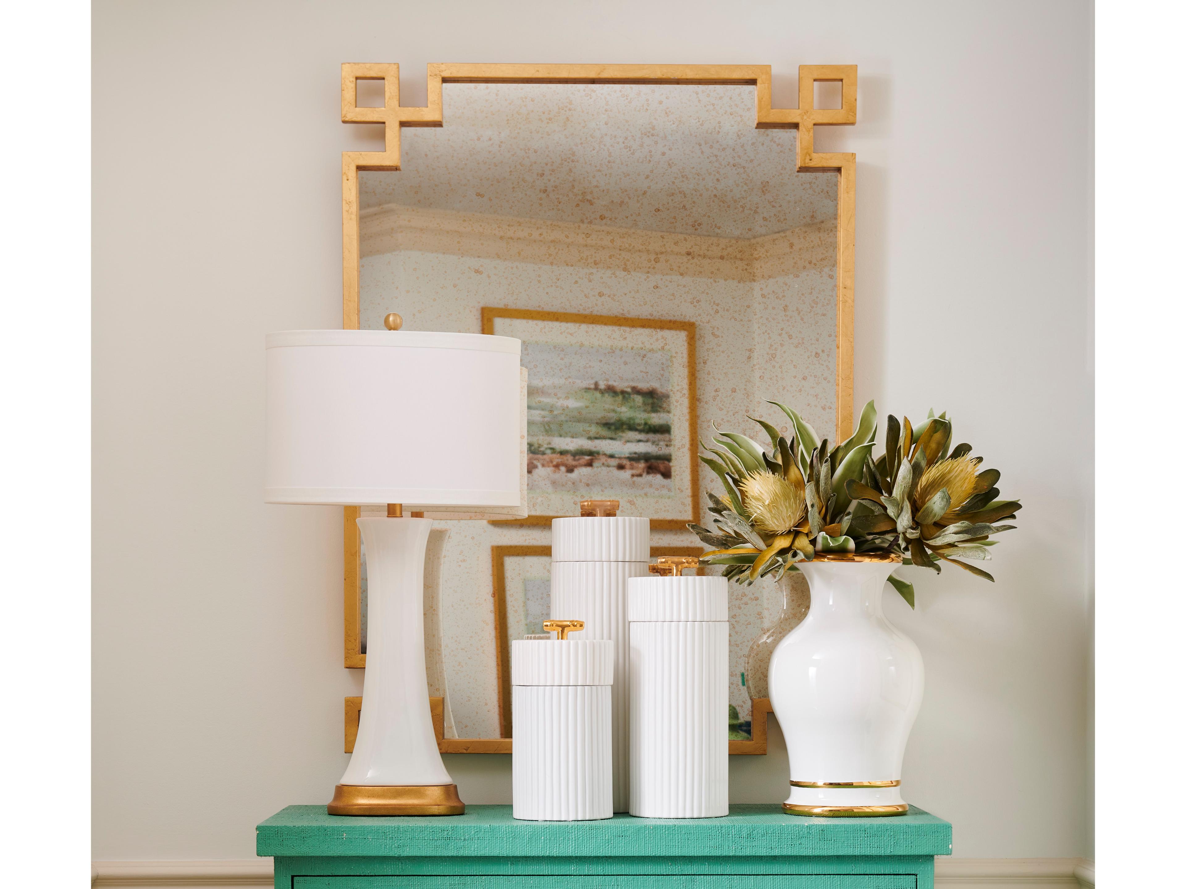 Chelsea House Lisa Kahn Parquetry Mirror - Gold