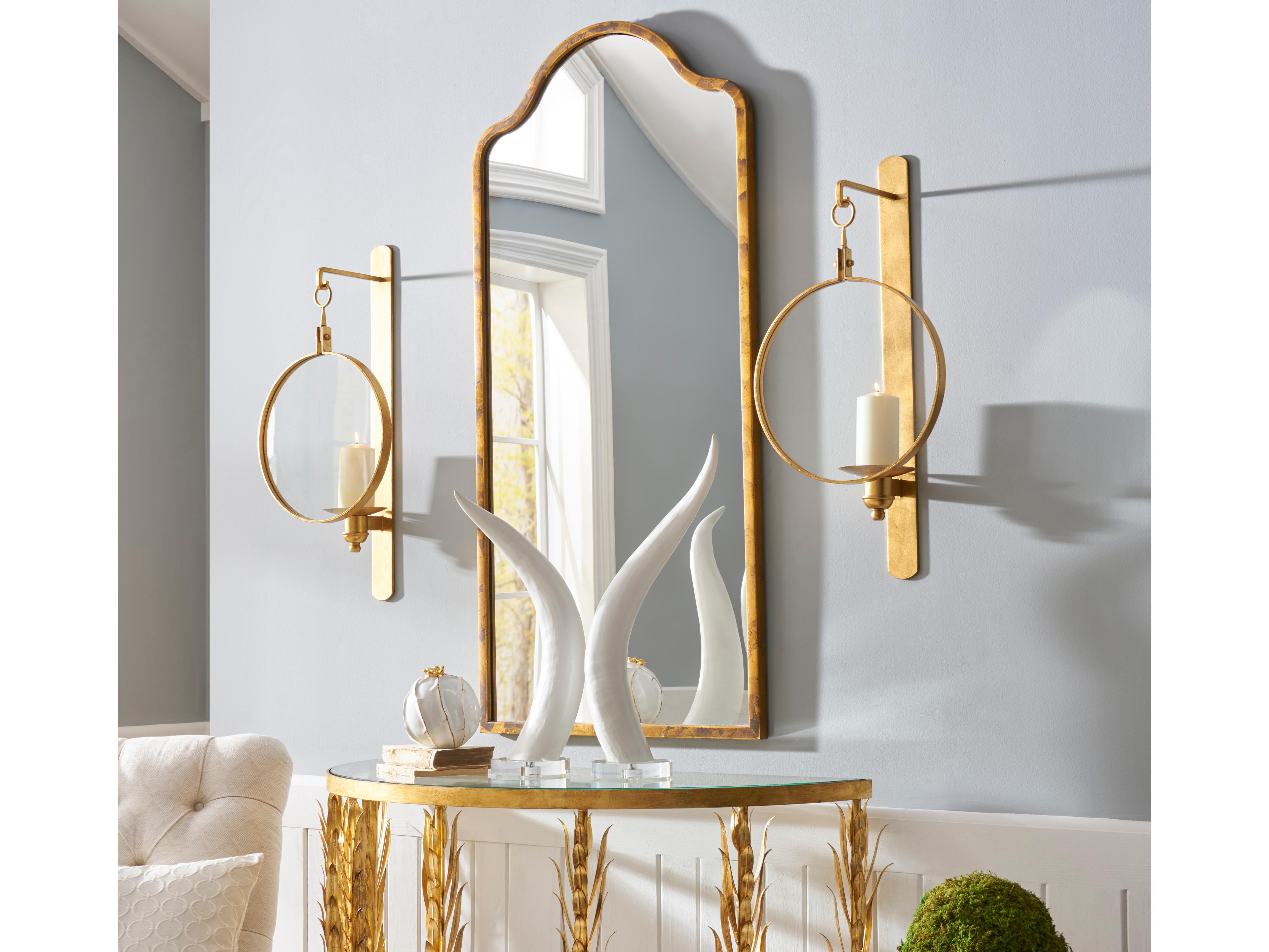 Chelsea House Scalloped Top Mirror - Gold