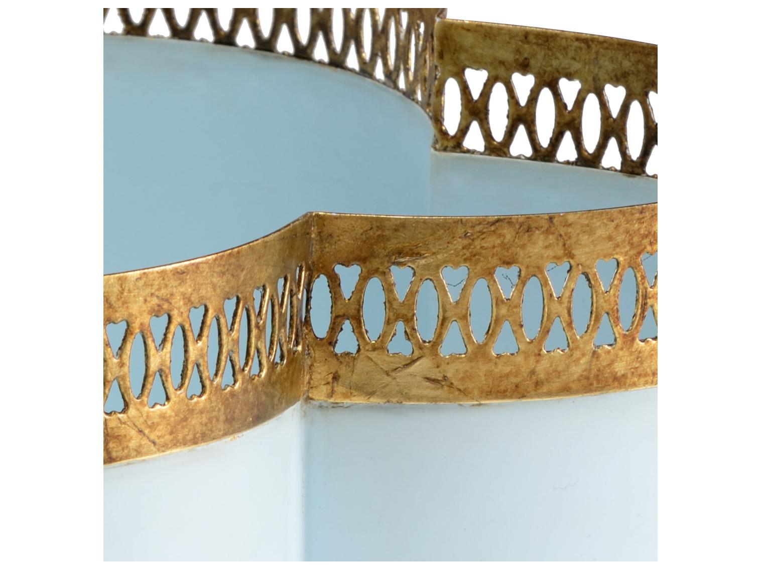 Chelsea House Lisa Kahn Tracery Cachepot - Lagoon