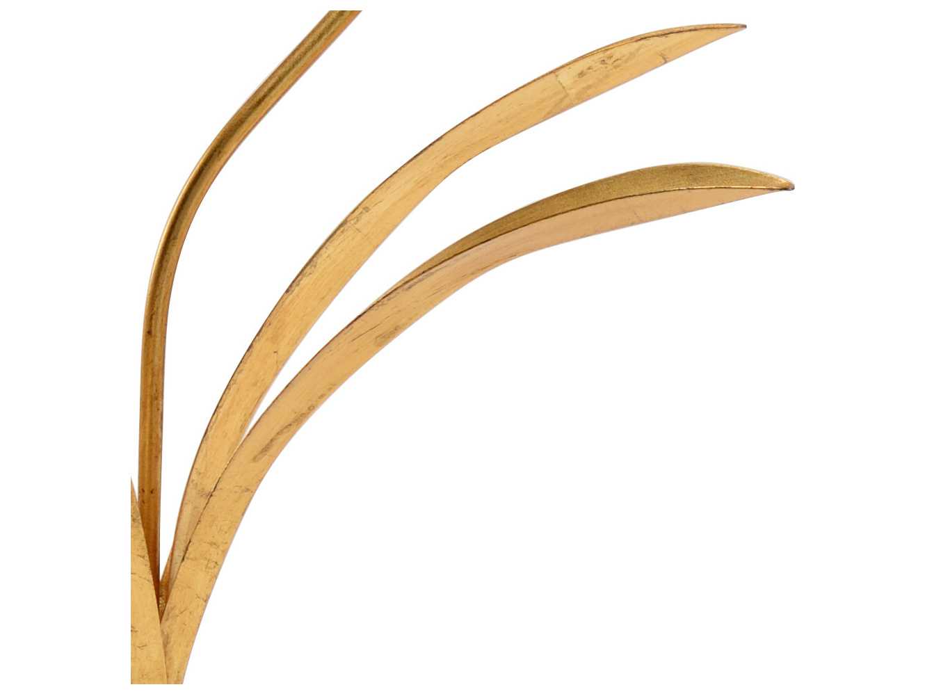 Chelsea House Orchid Antique Gold Leaf Stem