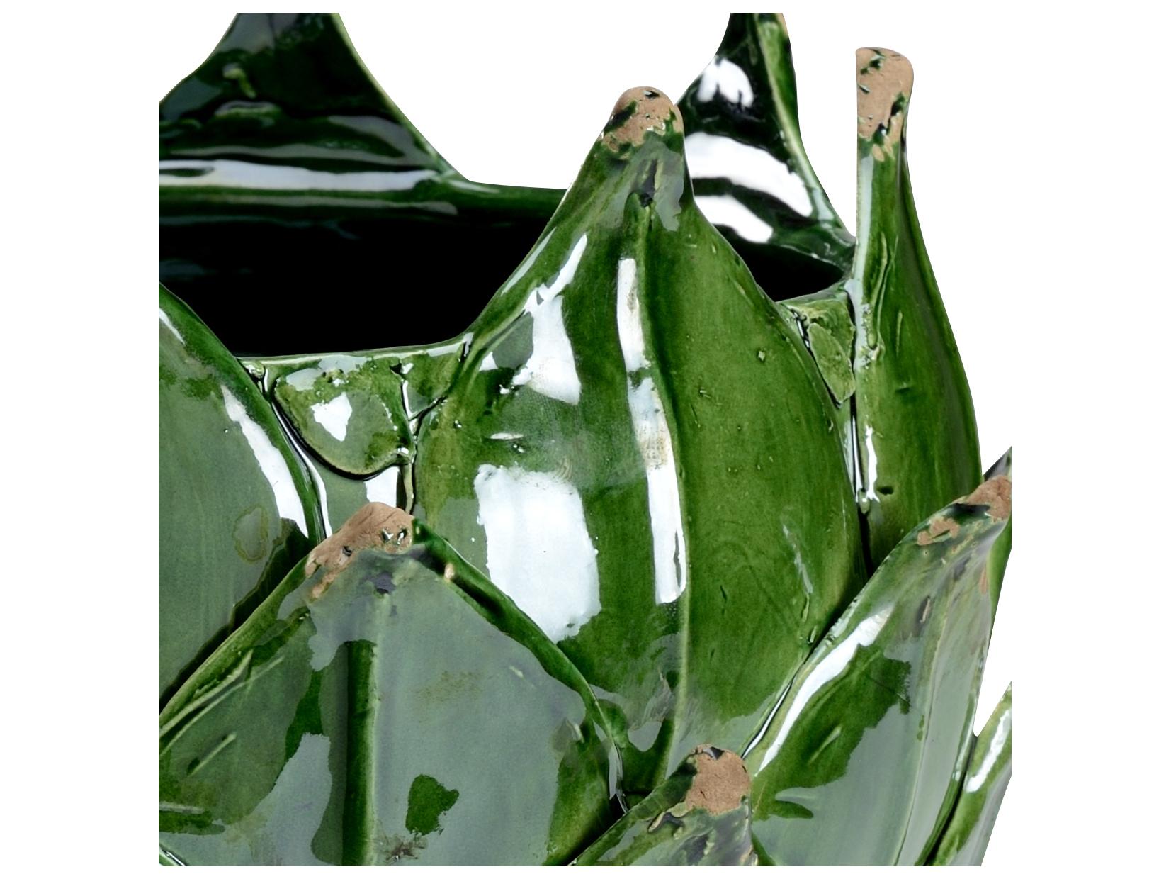 Chelsea House Green Leaf Vase