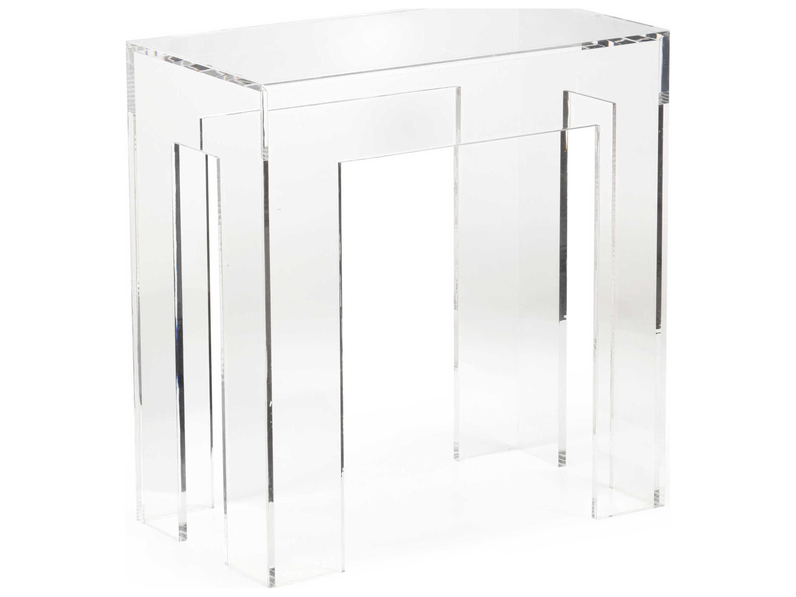 Chelsea House Acrylic Rectangular Clear End Table