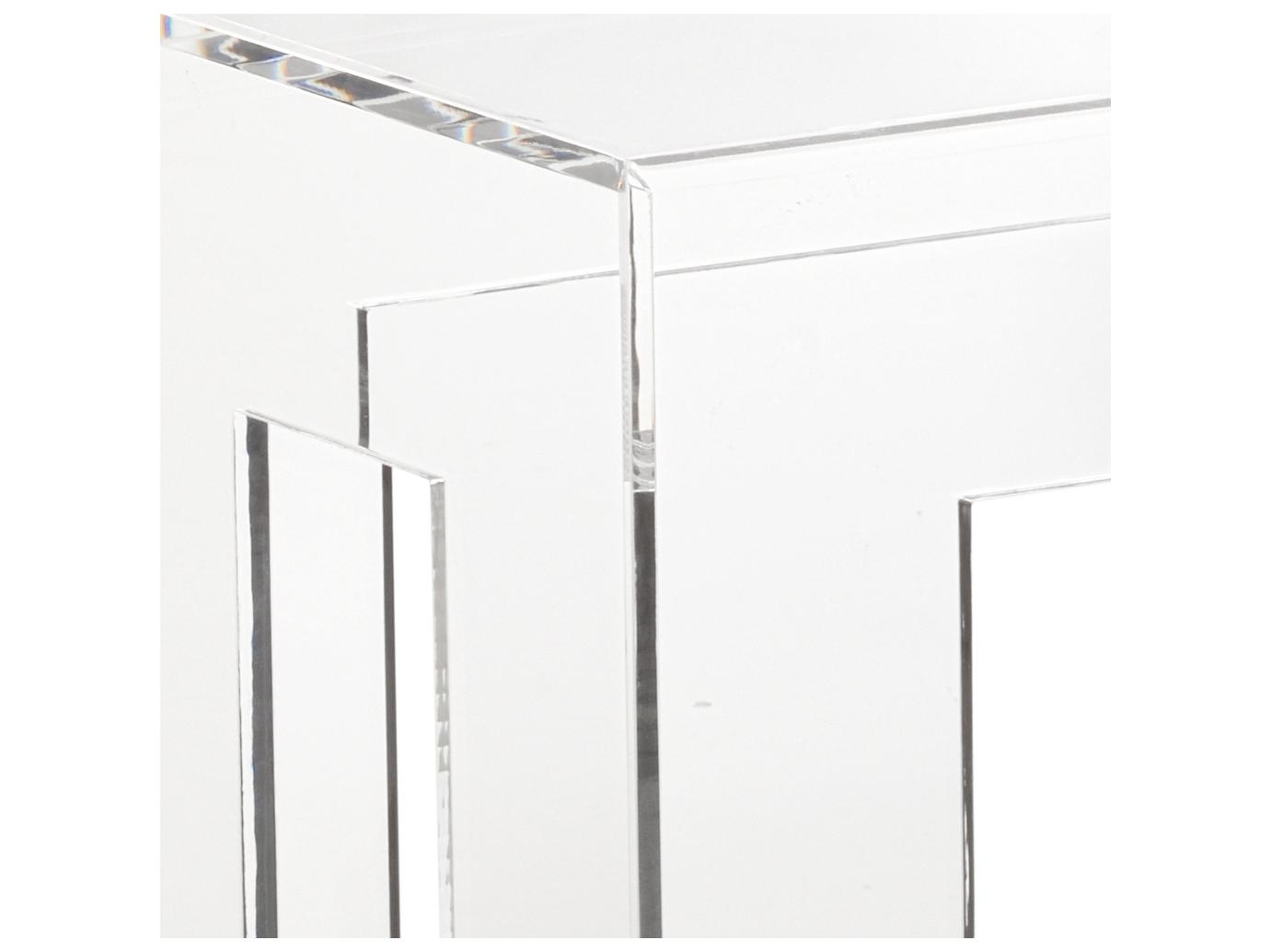 Chelsea House Acrylic Rectangular Clear End Table