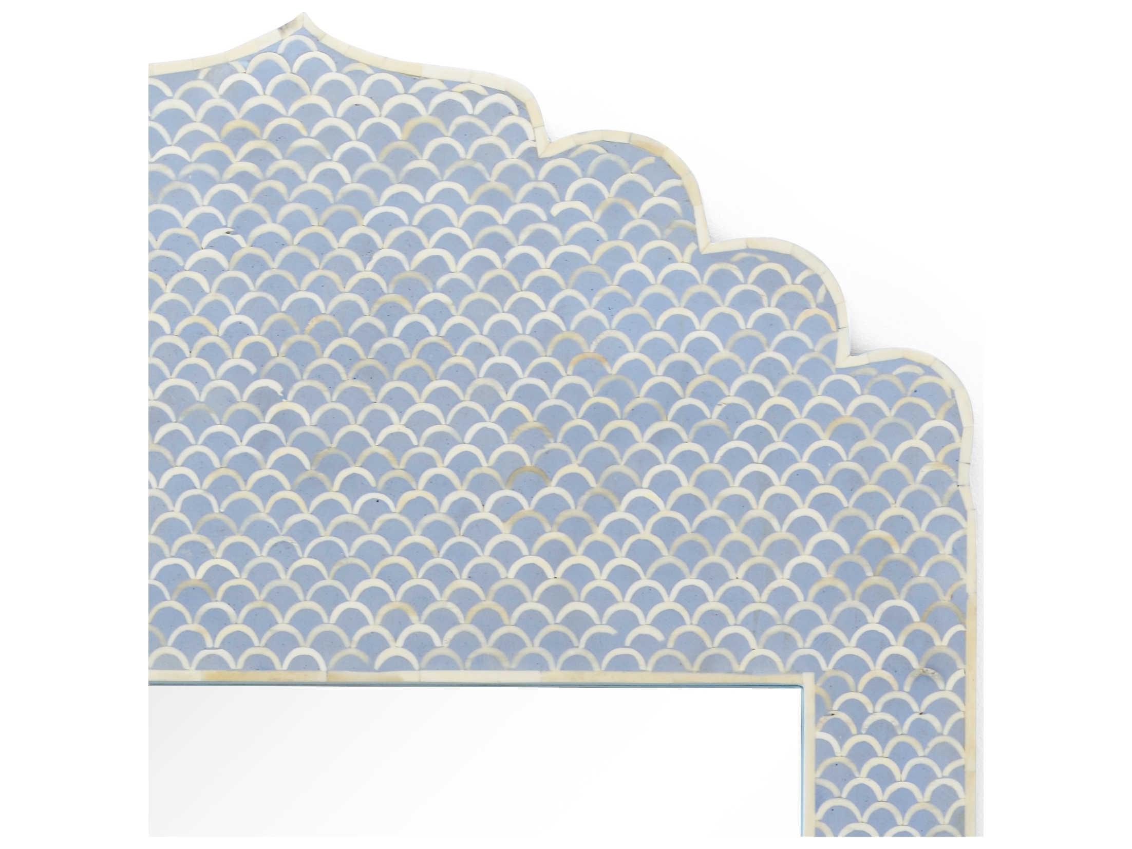 Chelsea House Crown Blue Rectangular Wall Mirror