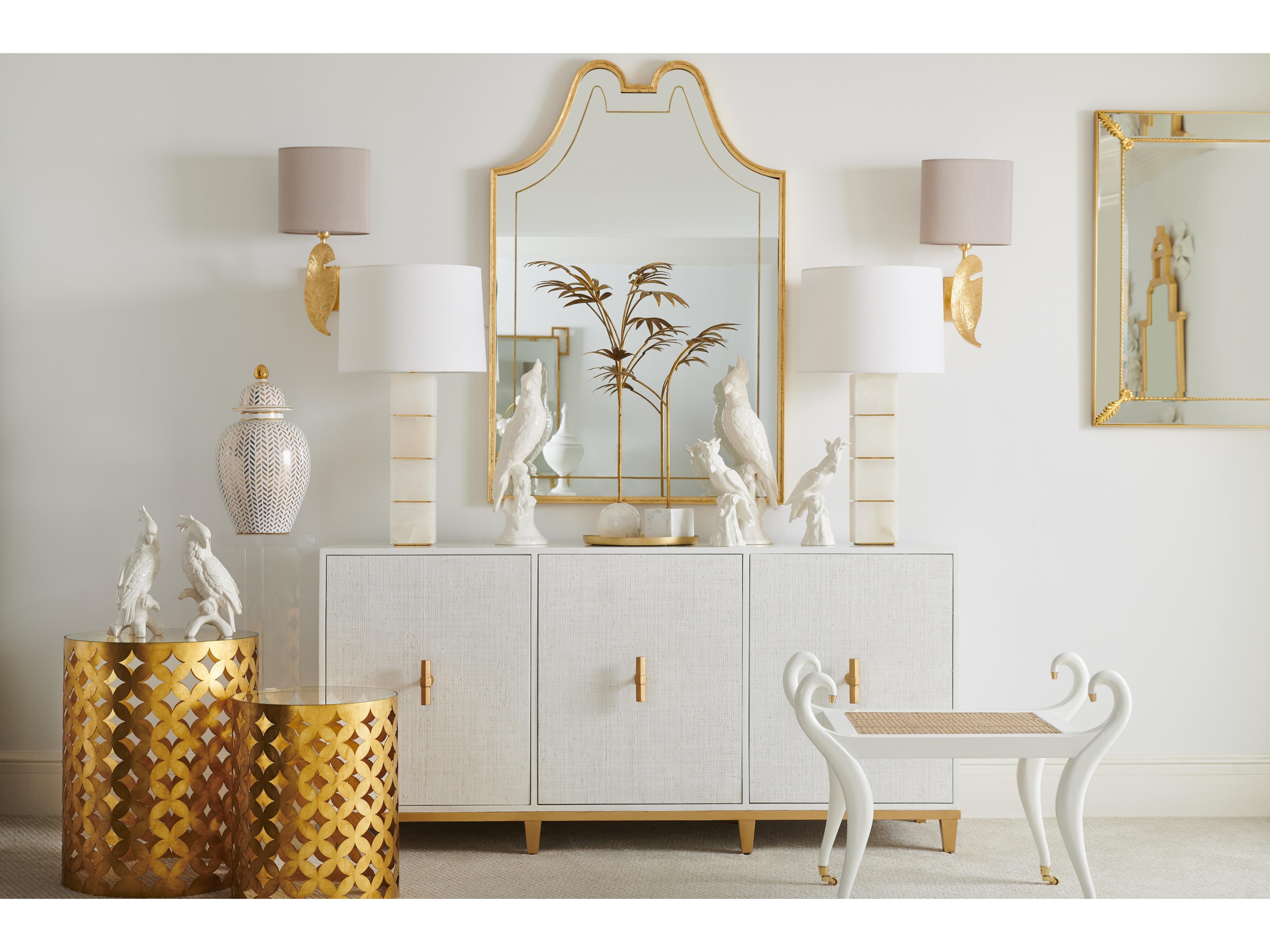 Chelsea House Claire Bell Herringbone Coverd Urn - Gold