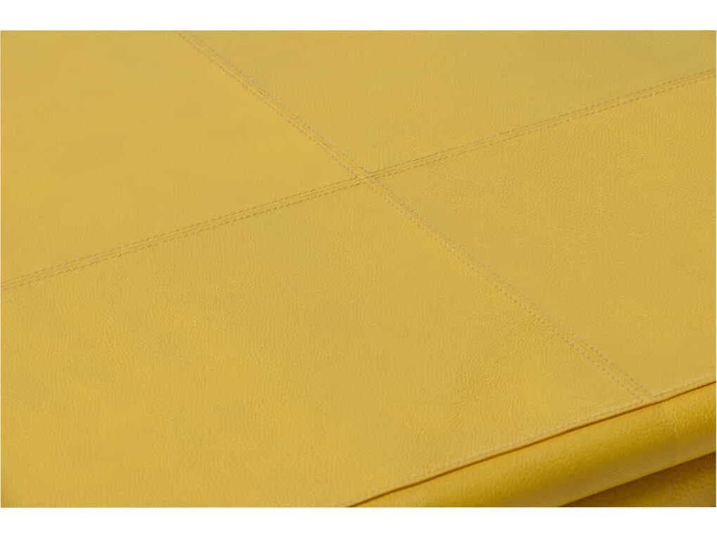 Chelsea House Coulter Rectangular Leather Mustard Coffee Table