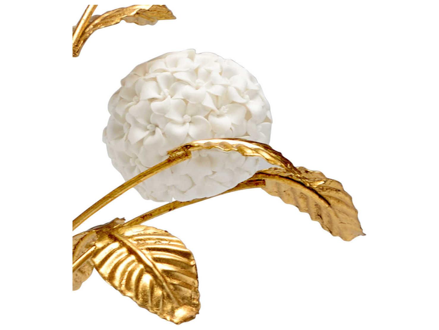 Chelsea House Antique Gold / White Glaze 24" High Sculpture