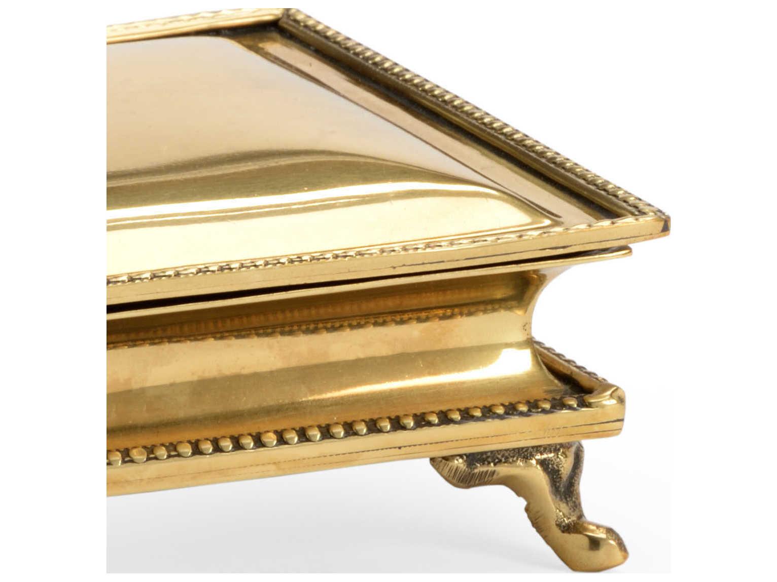 Chelsea House Polished Brass 7" Jewelry Box