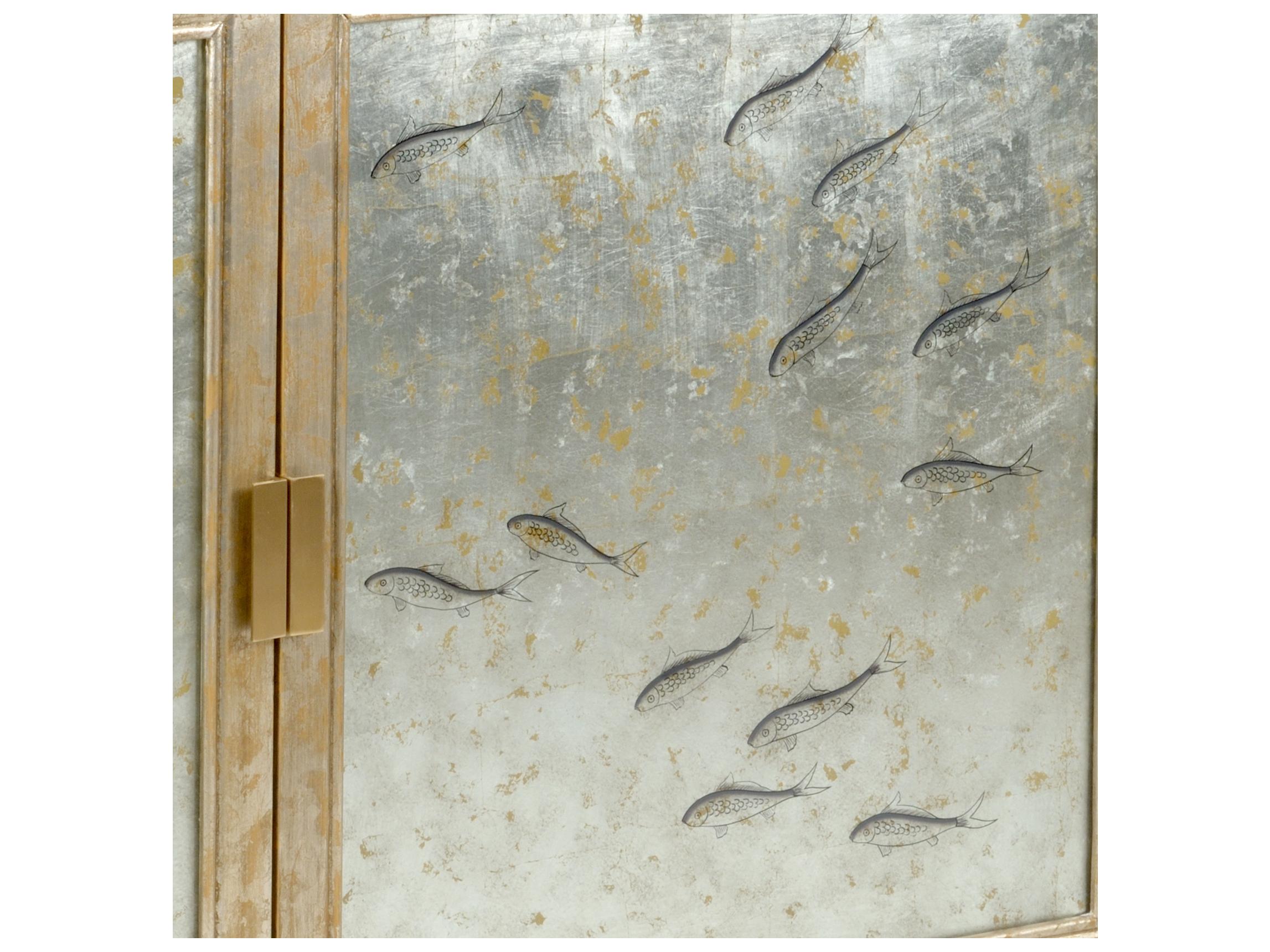 Chelsea House Bradshaw Orrell Chinoiserie Cabinet - Fish