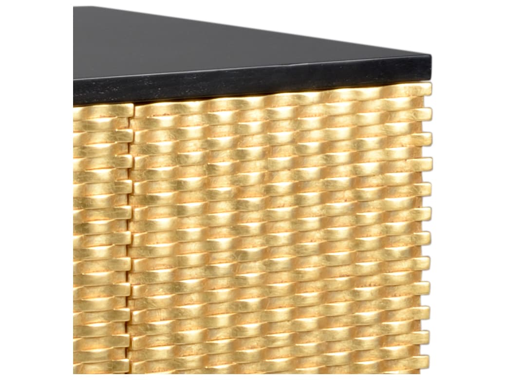 Chelsea House Gold James 84" Solid Wood Black Sideboard