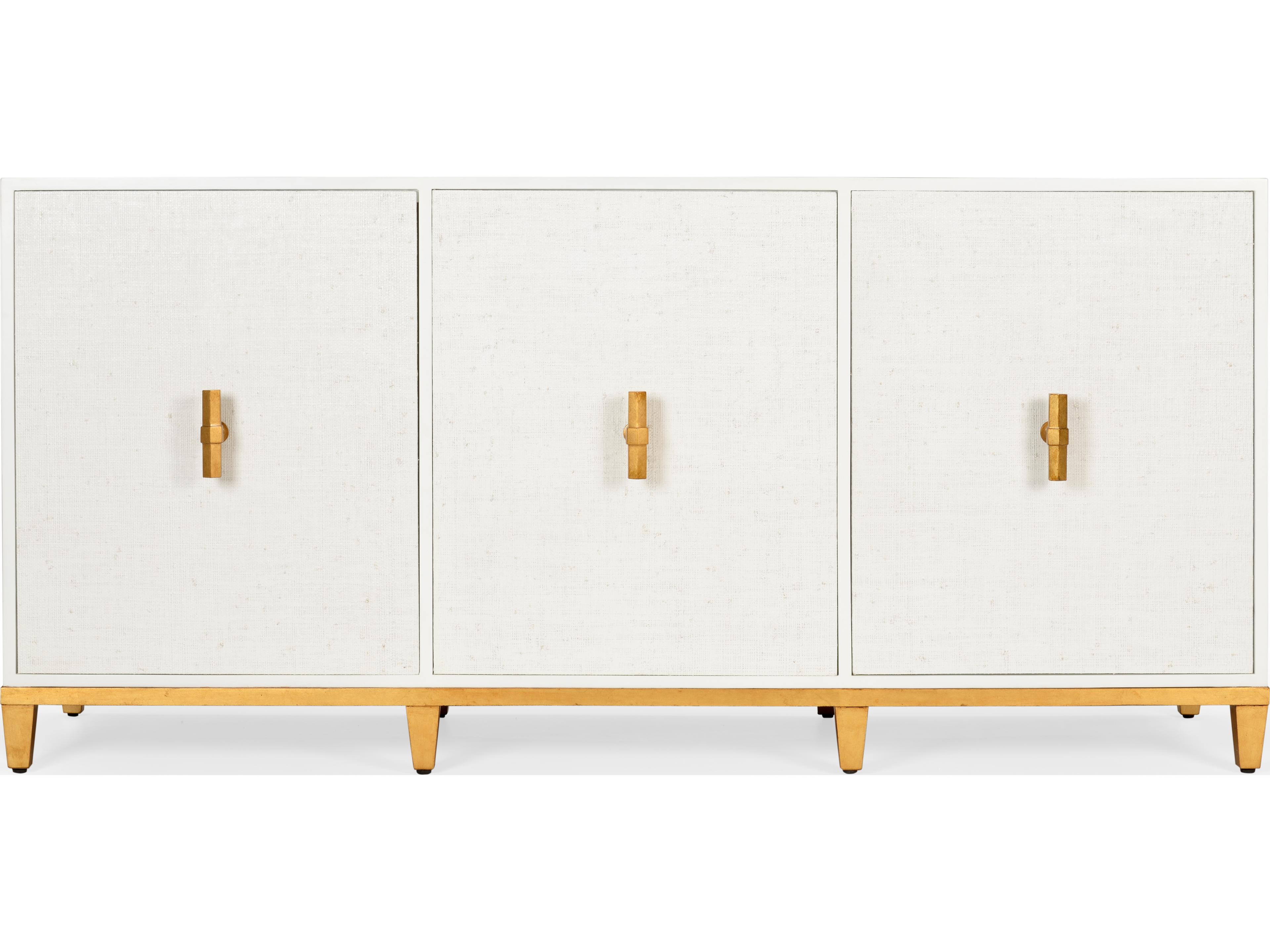 Chelsea House Claire Bell Avery Rectangular Wood Console - White