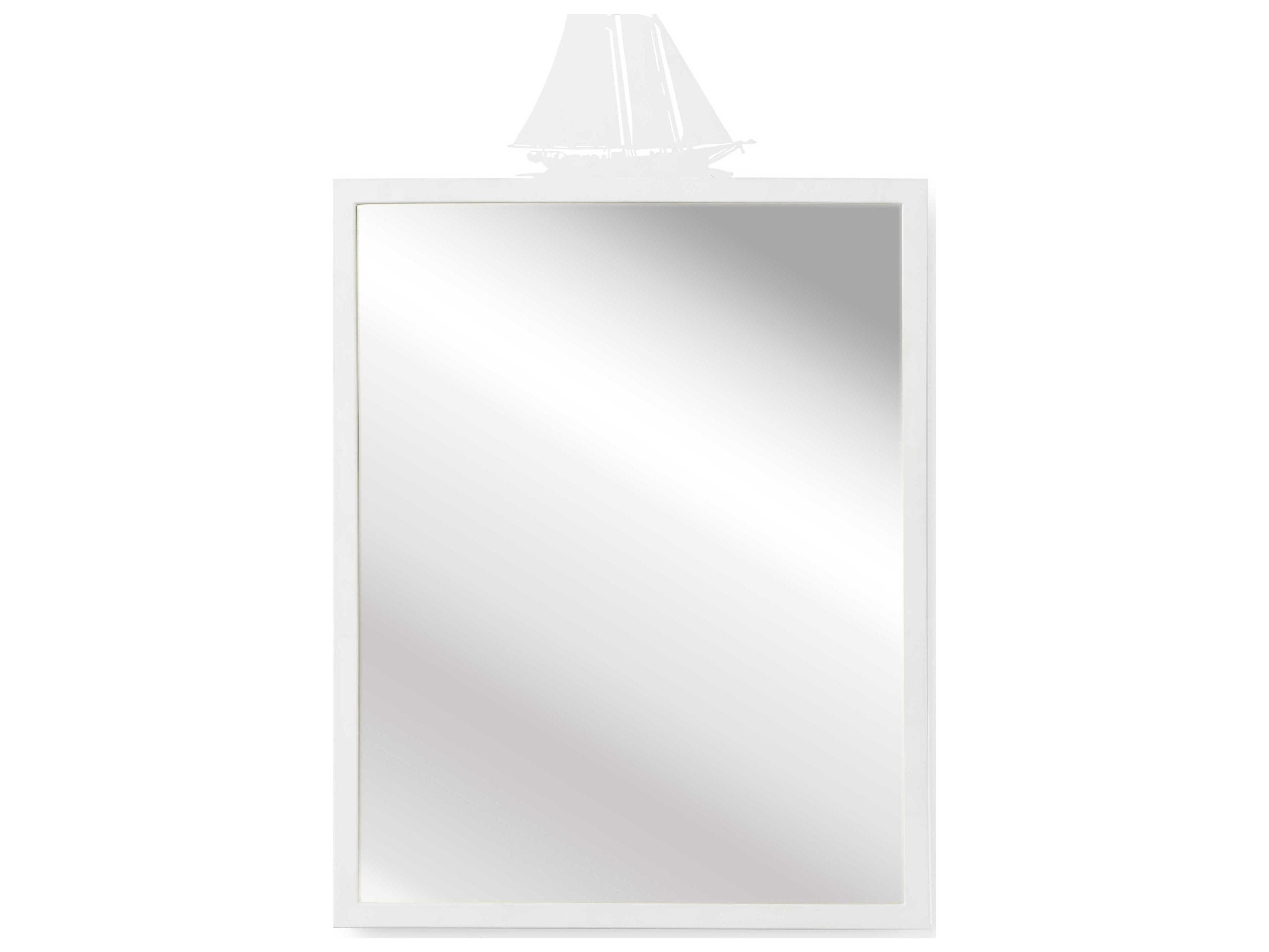 Chelsea House Jamie Merida High Tide Mirror - White