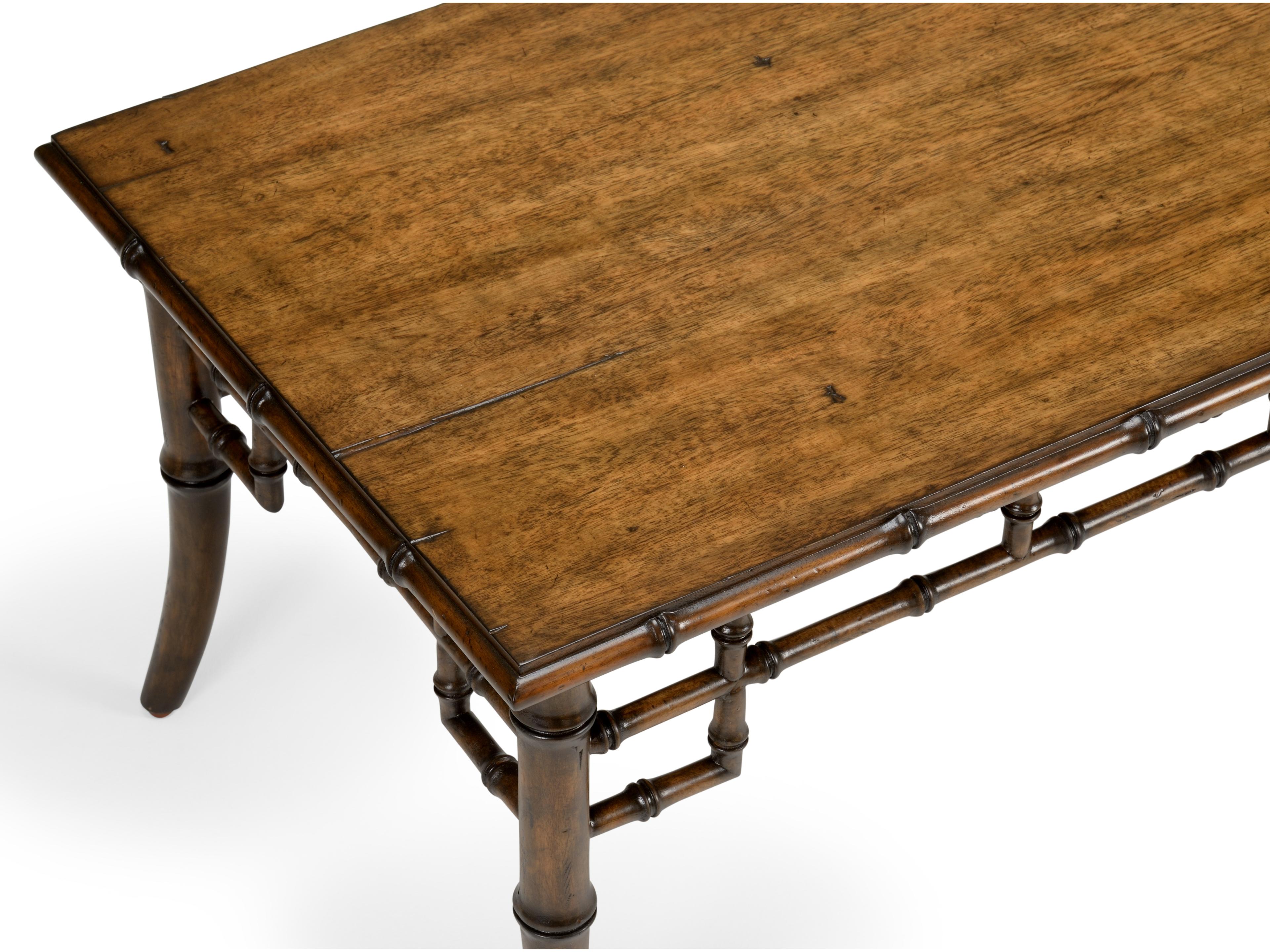 Chelsea House Sheraton Bamboo Rectangular Brown Coffee Table