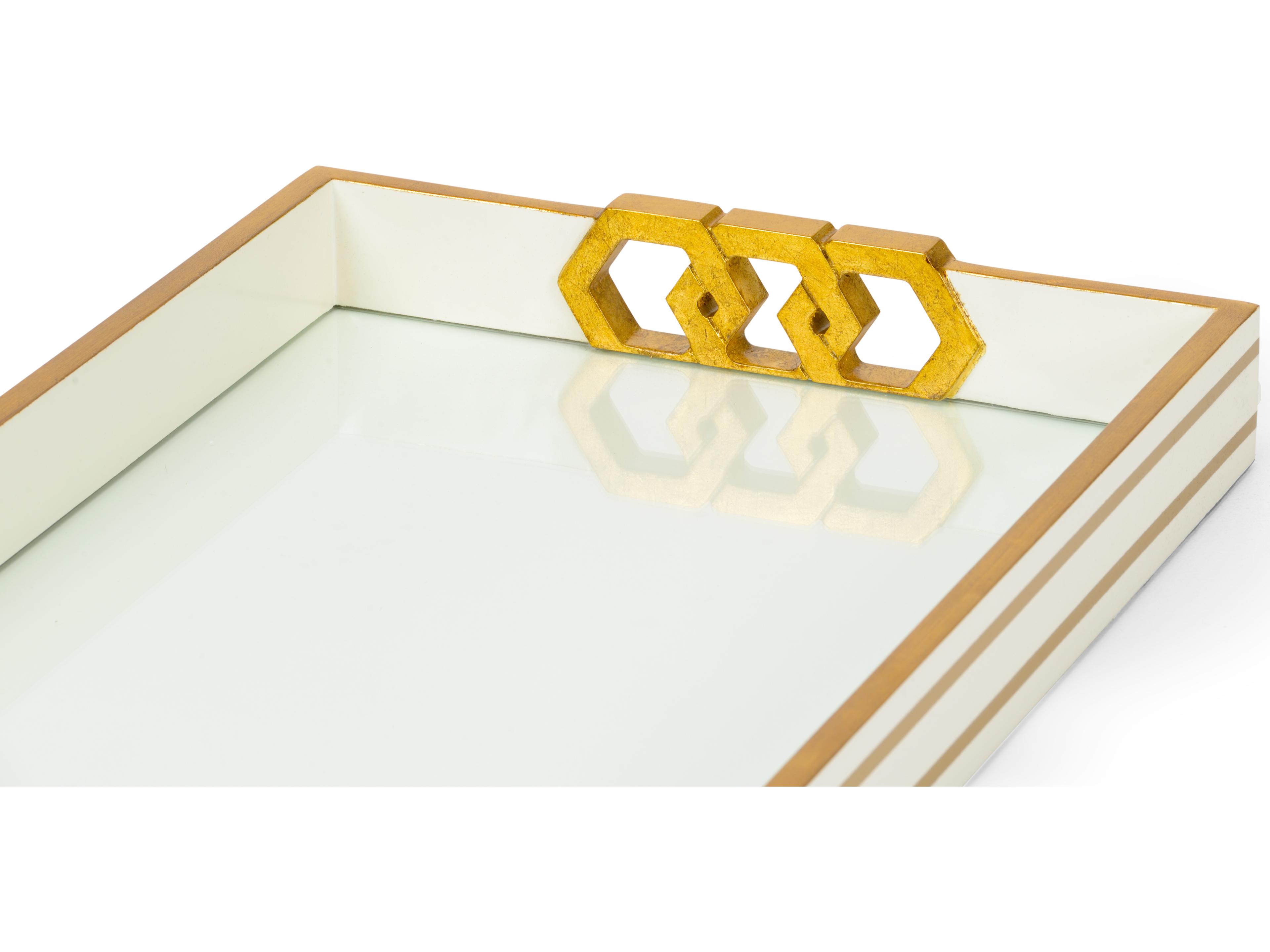 Chelsea House Shayla Copas Serving Tray - White